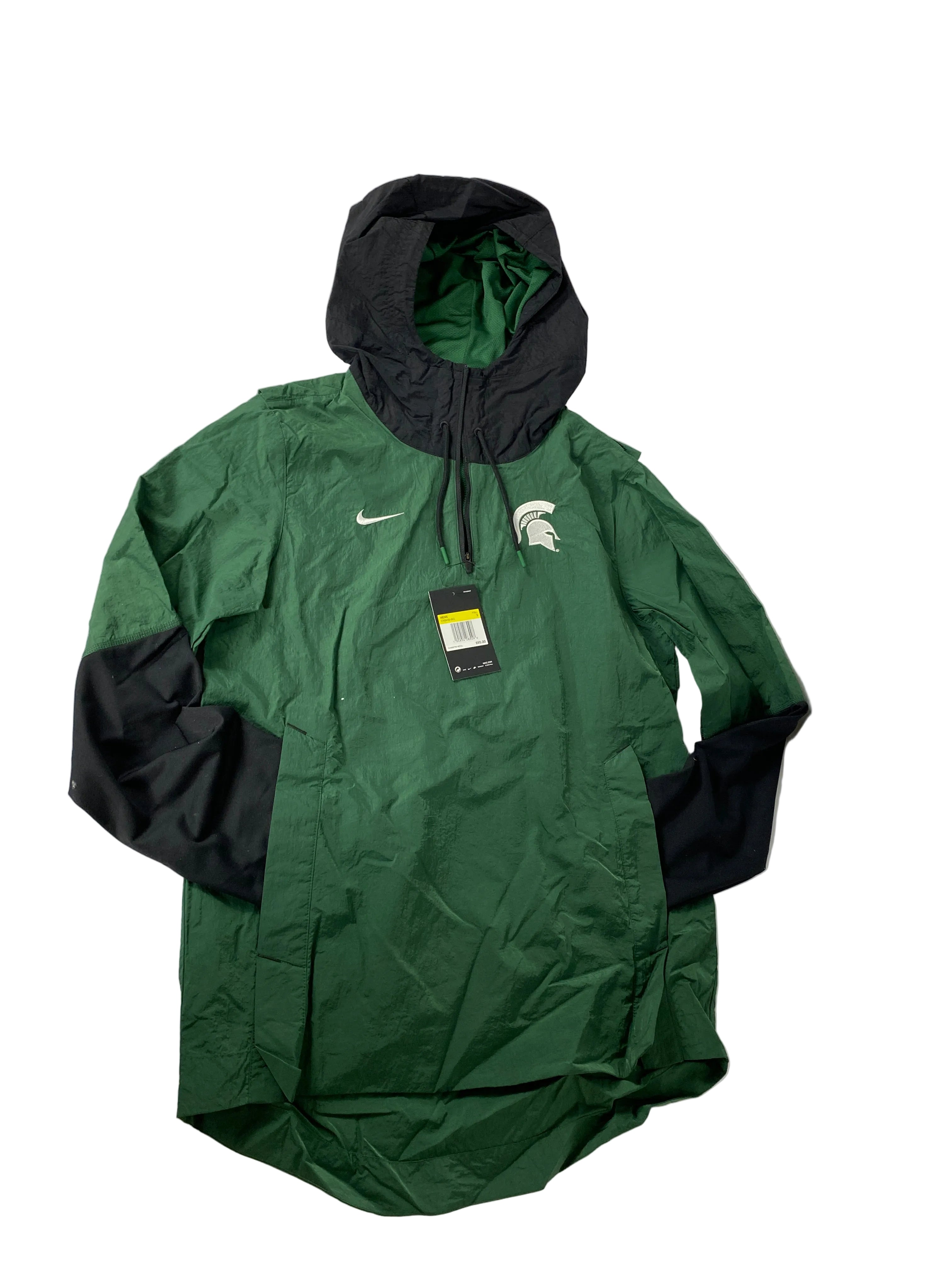 Nike Green MSU Team Player Jacket Men's Size Small *New*