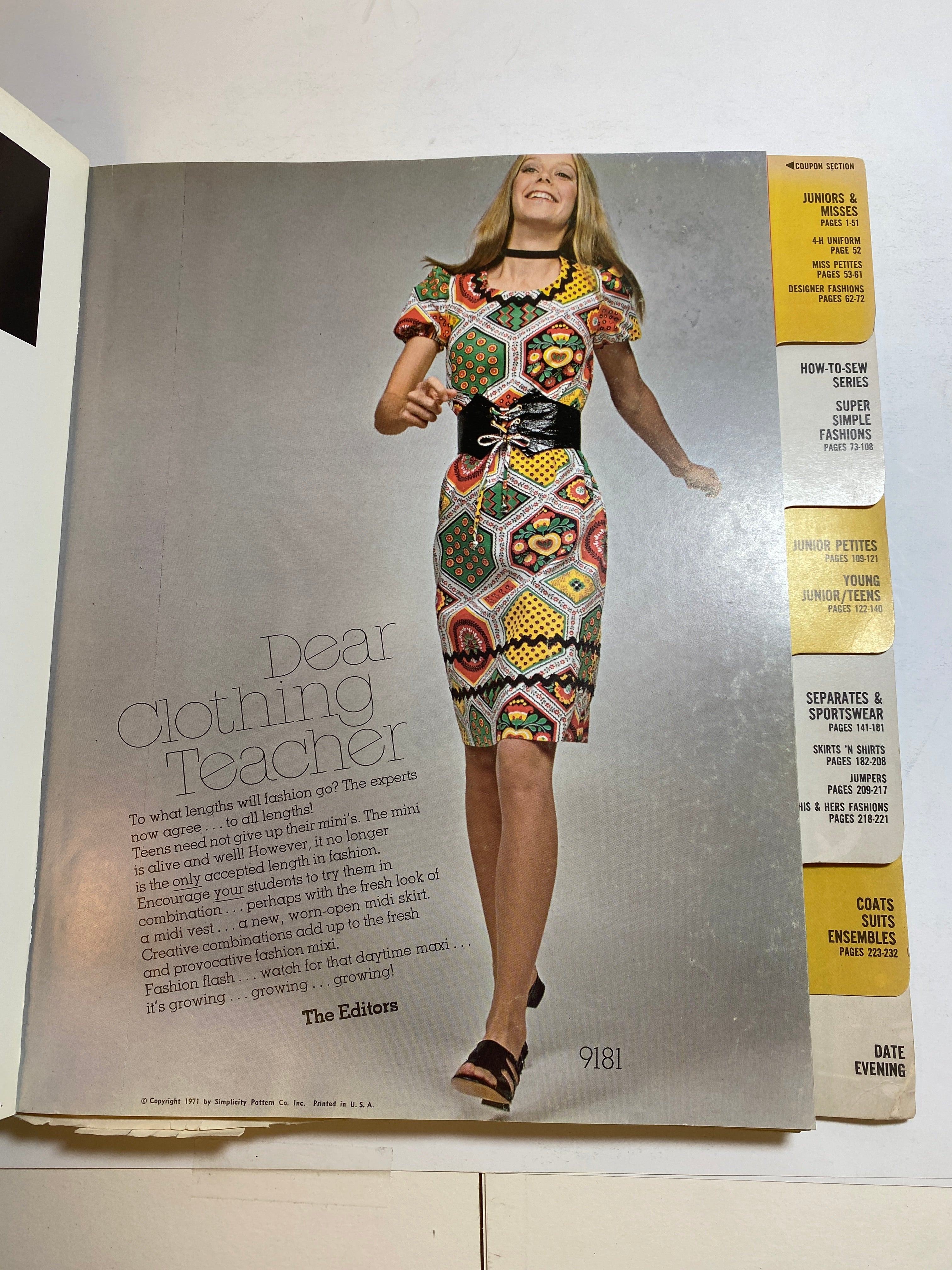 Simplicity Summer 1971 Counter Catalog Book