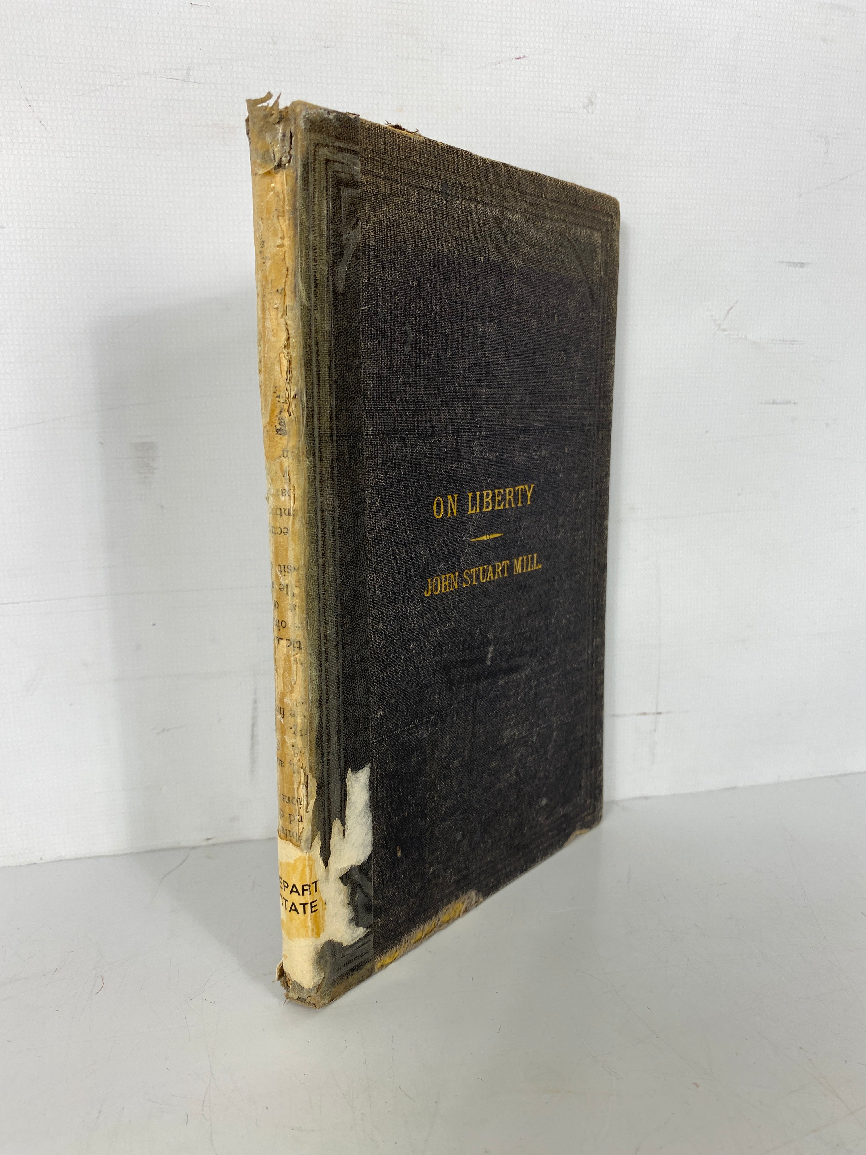 On Liberty John Stuart Mill 1892 People's Edition Antique Ex-Library HC