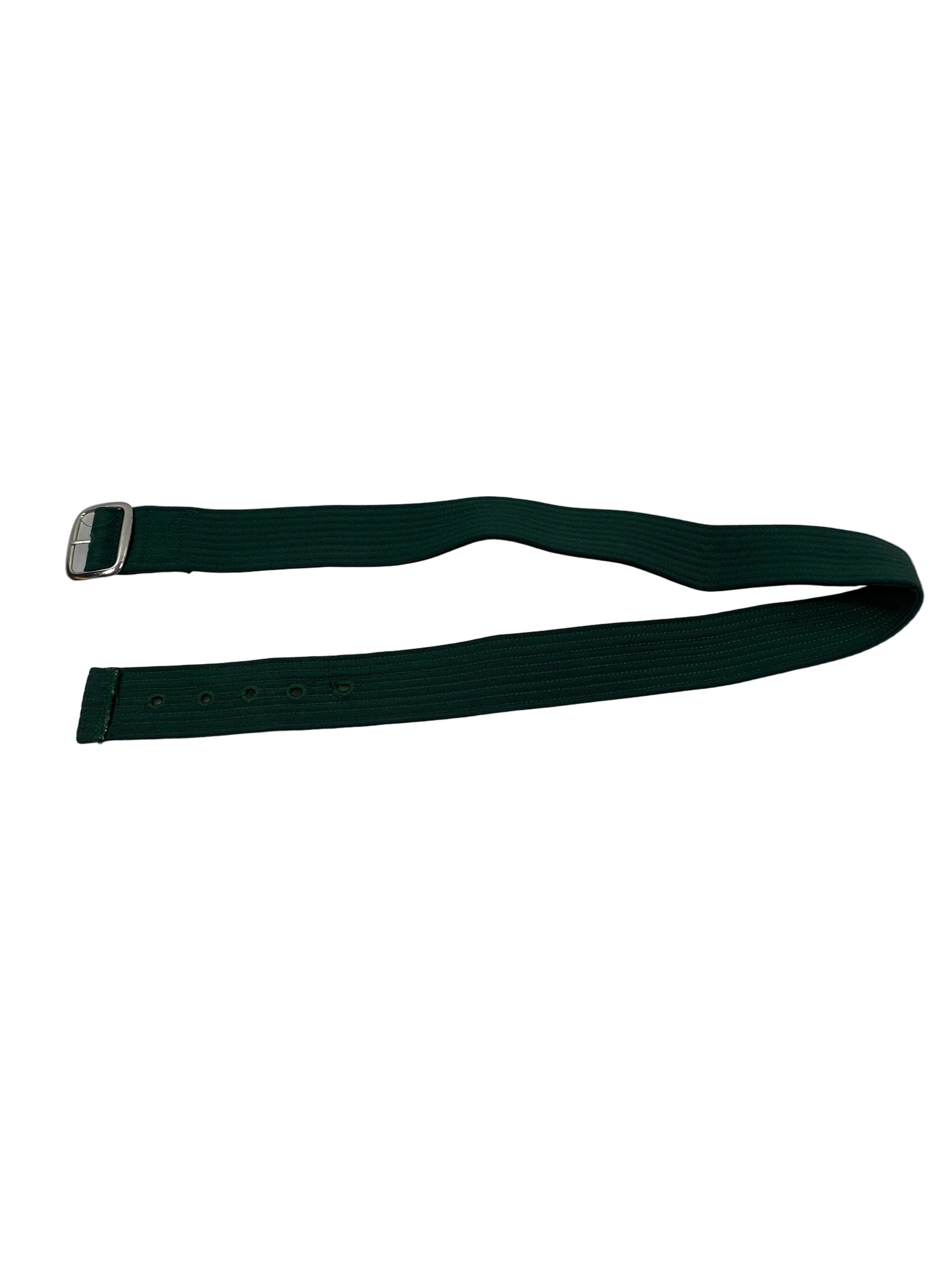 Green Fabric Softball Belt Unisex Size S