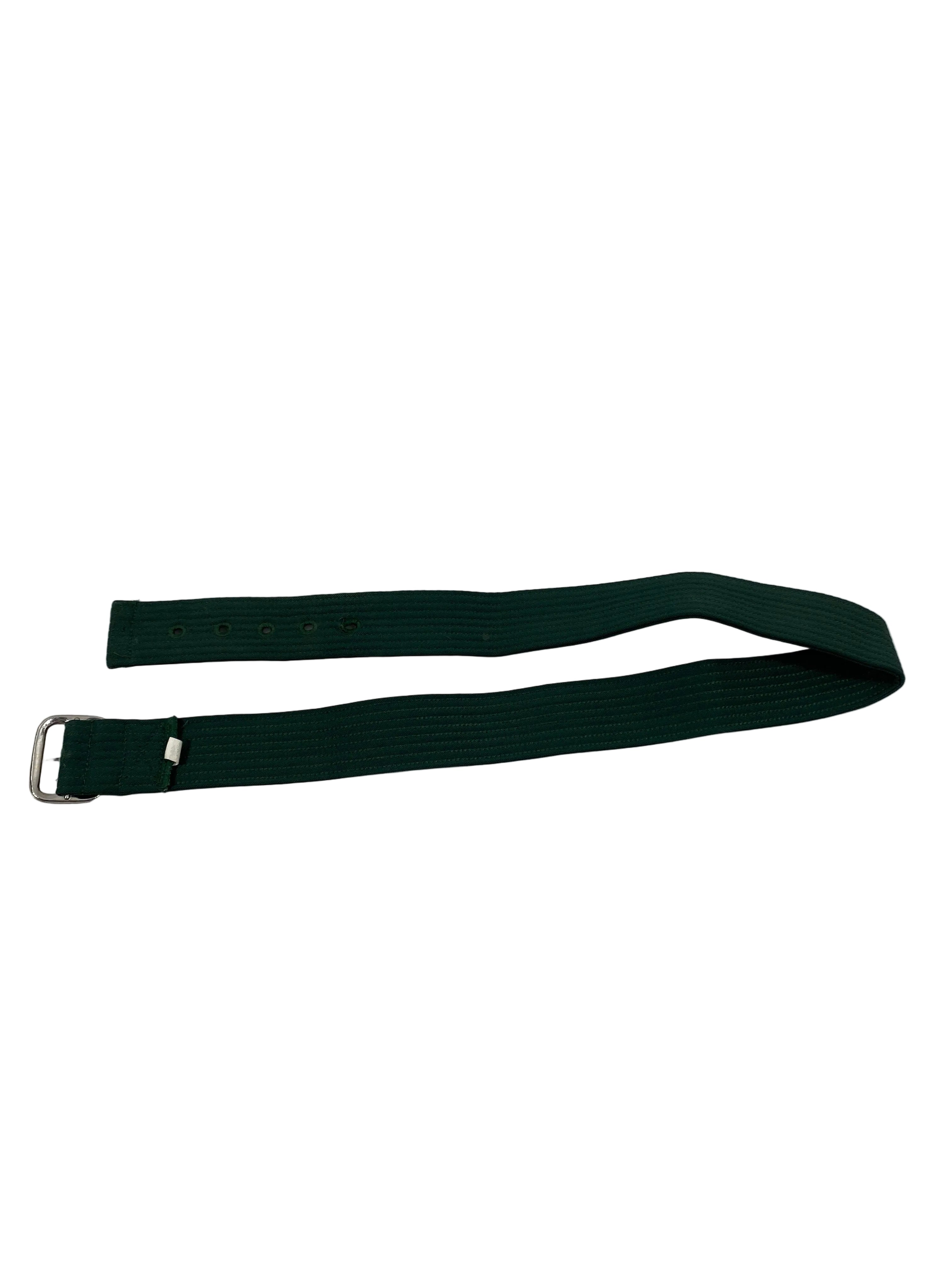 Green Fabric Softball Belt Unisex Size S