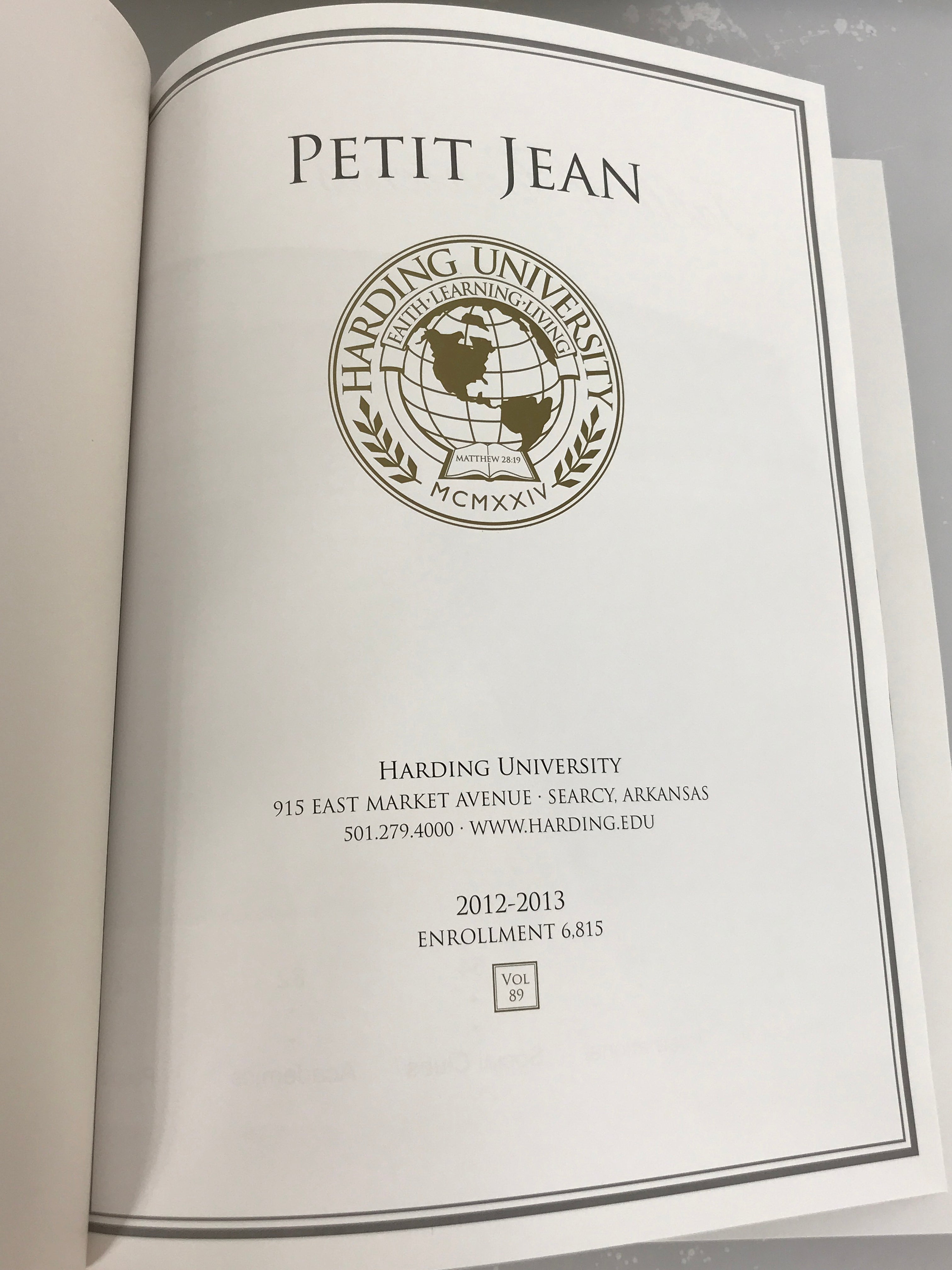 2013 Harding University Yearbook Searcy Arkansas HC
