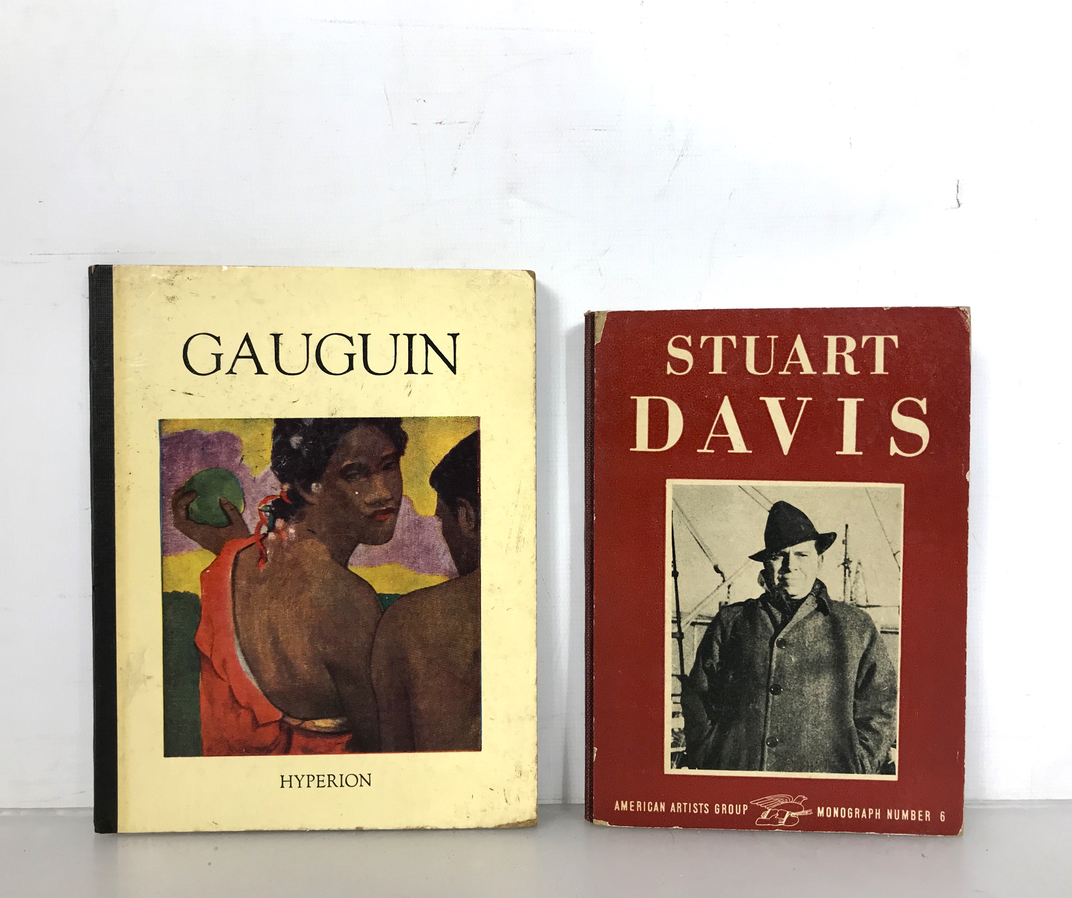 Lot of 2 Miniature Art Books Gauguin and Stuart Davis HC