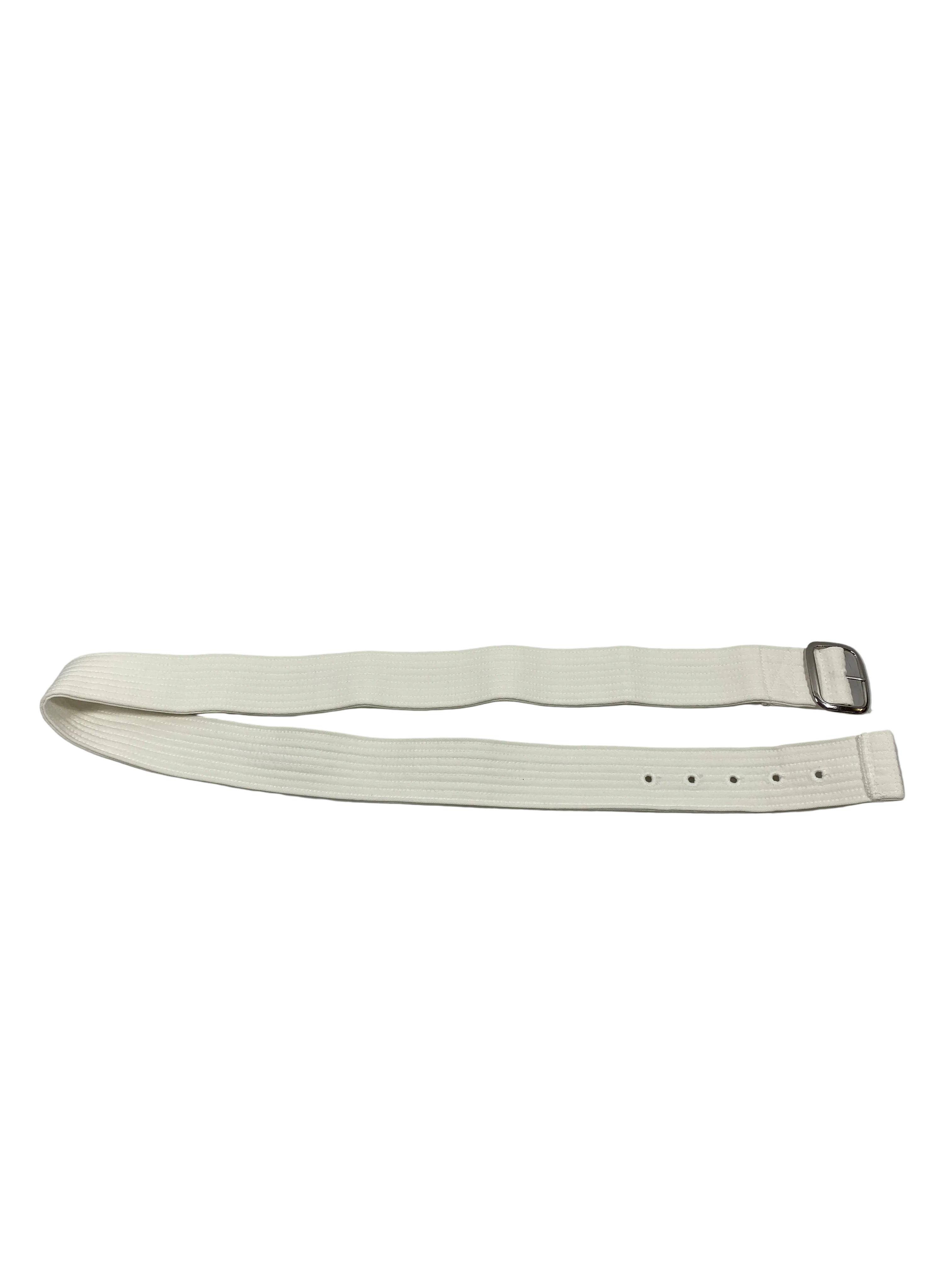 White Fabric Softball Belt Unisex Size L