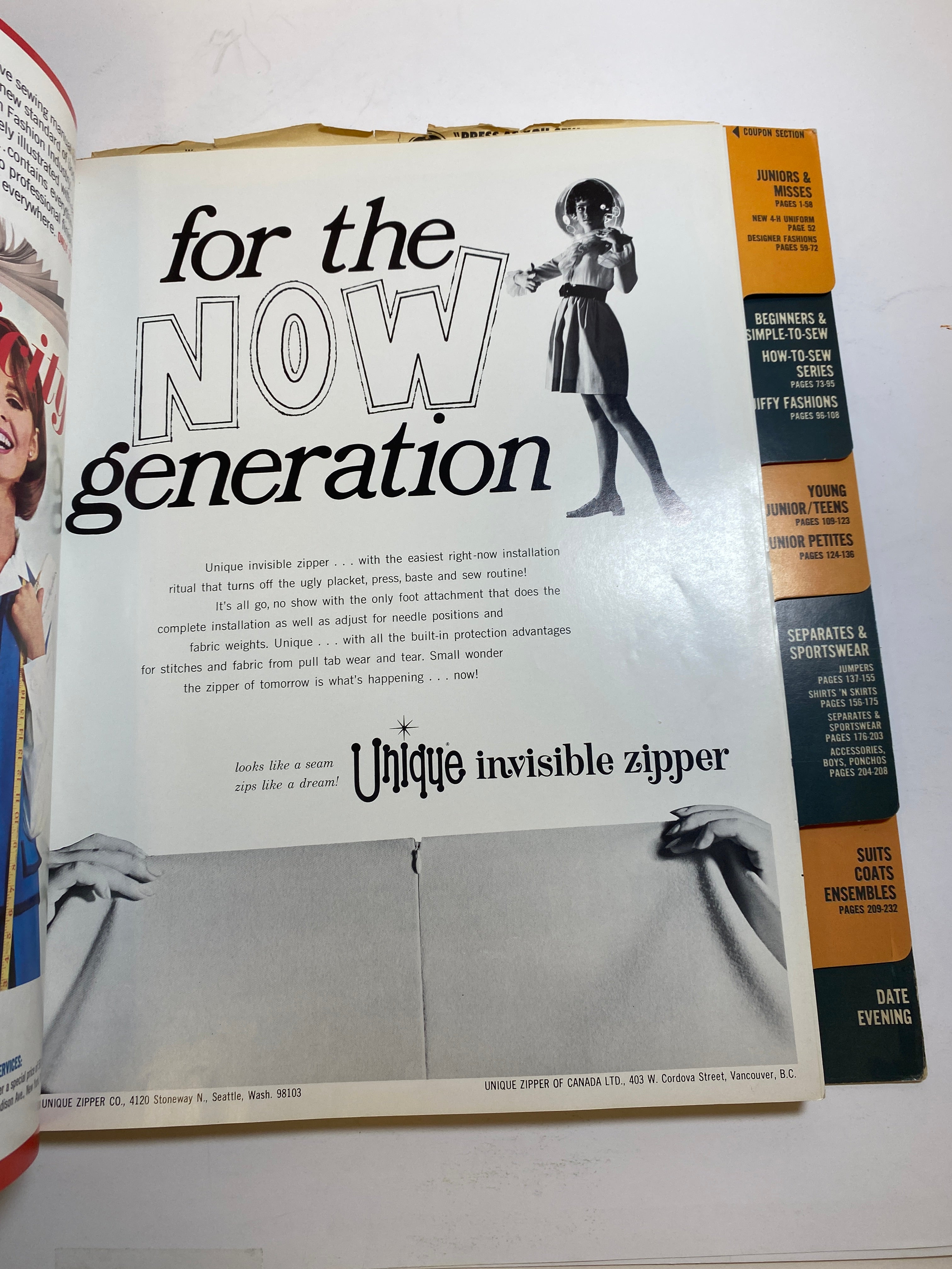 Simplicity 1968 School Counter Catalog Book