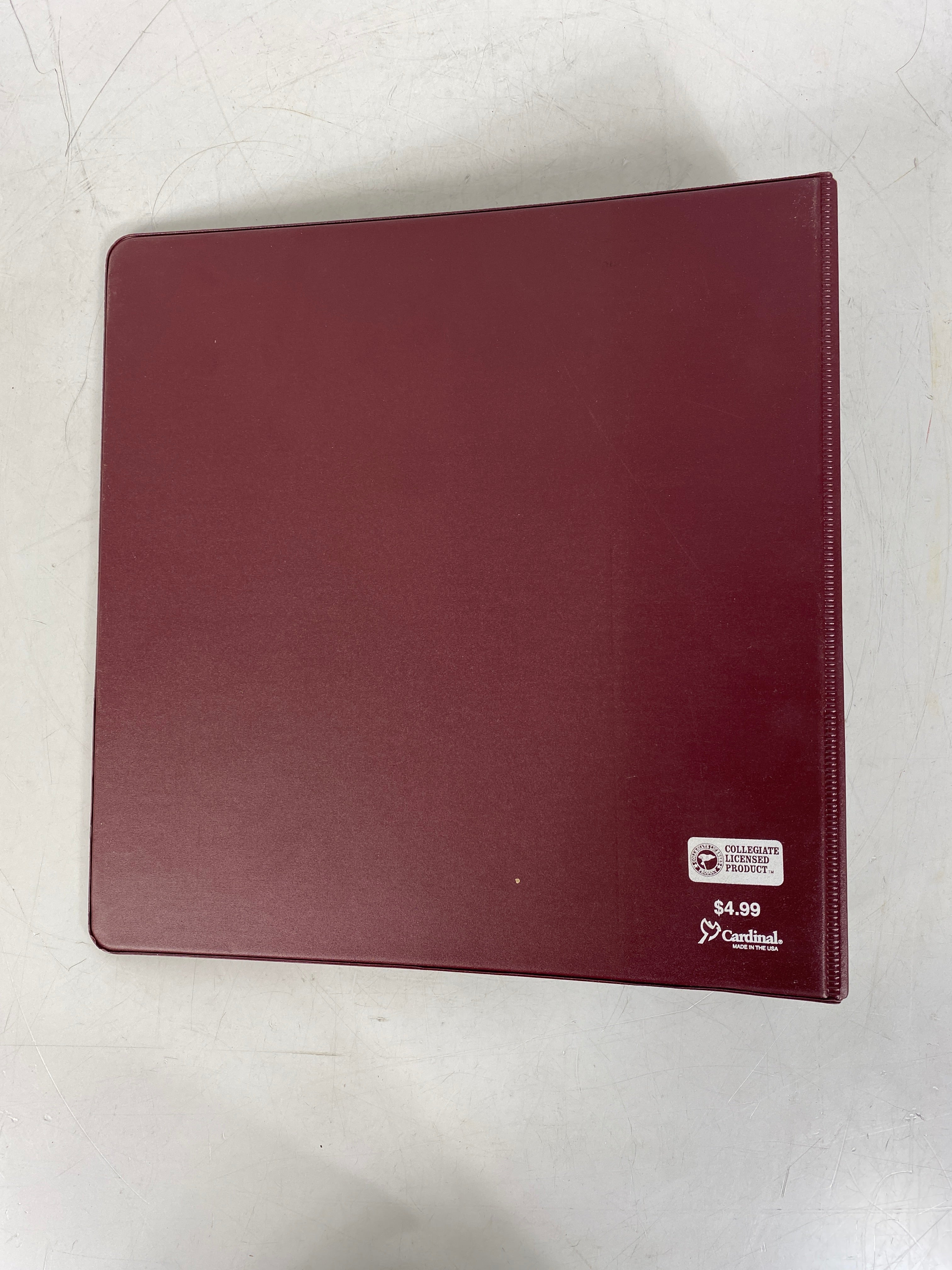 MSU Decal Maroon 2" Three Ring Binder