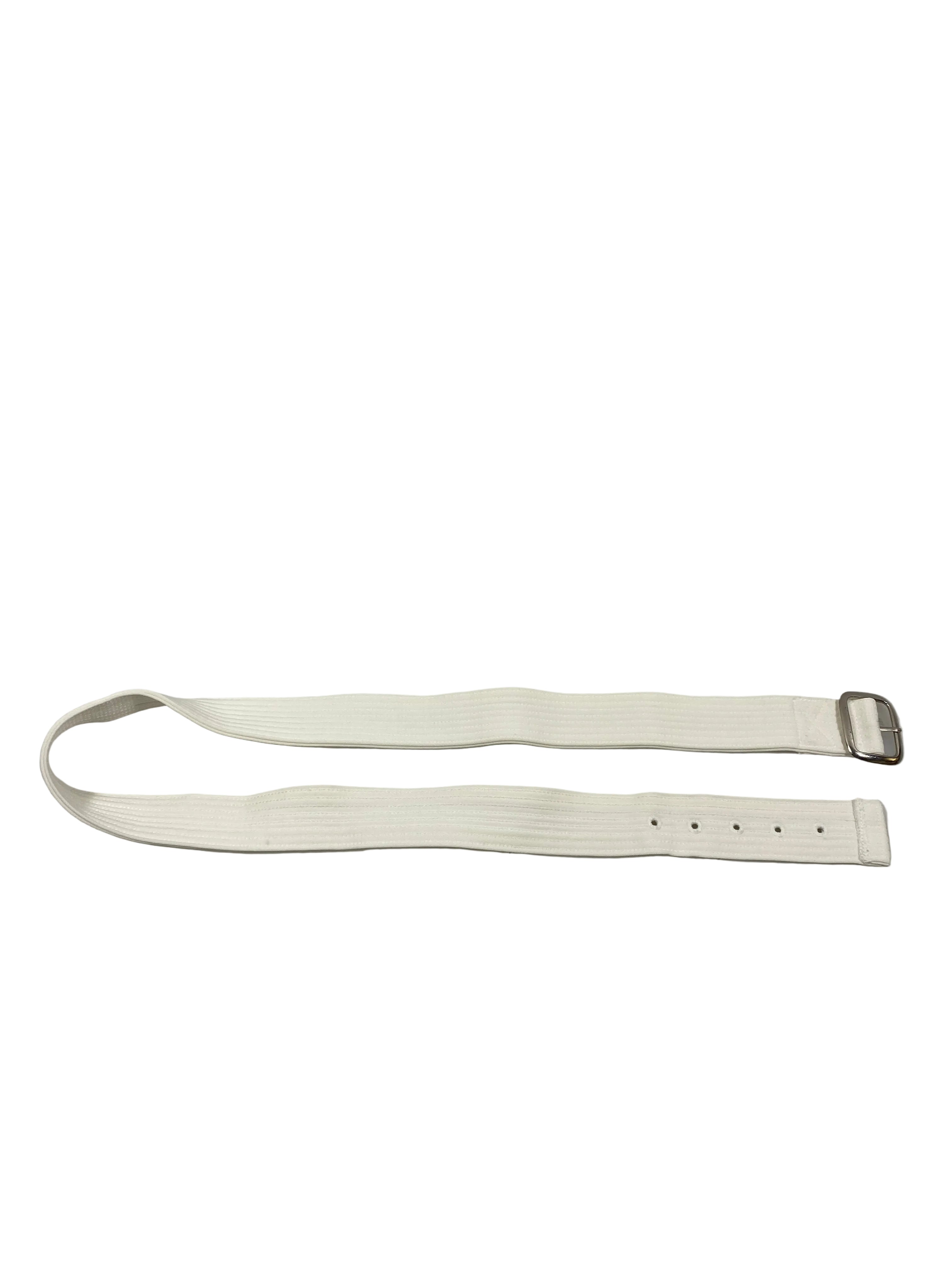 White Fabric Softball Belt Unisex Size XL