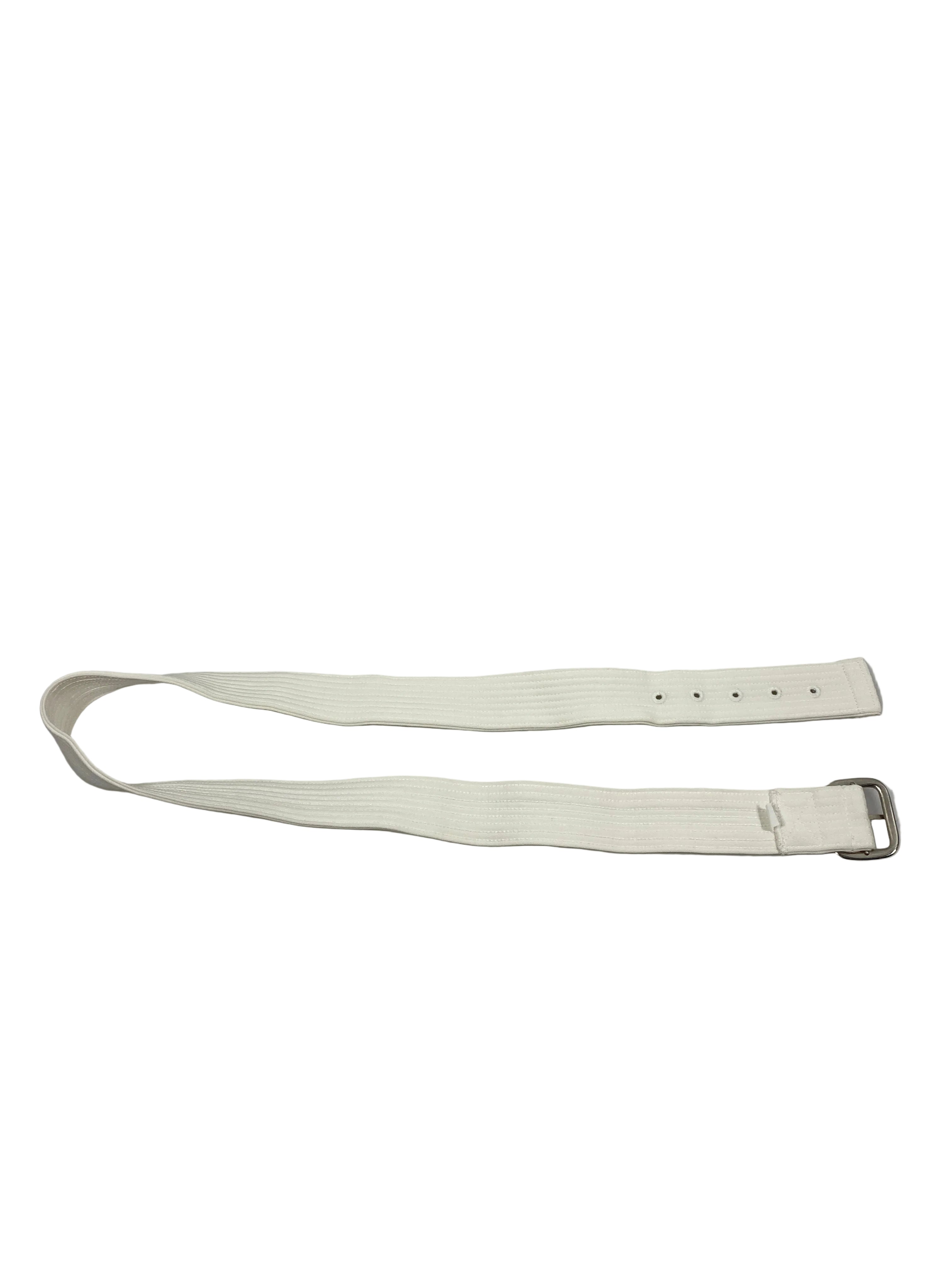 White Fabric Softball Belt Unisex Size XL