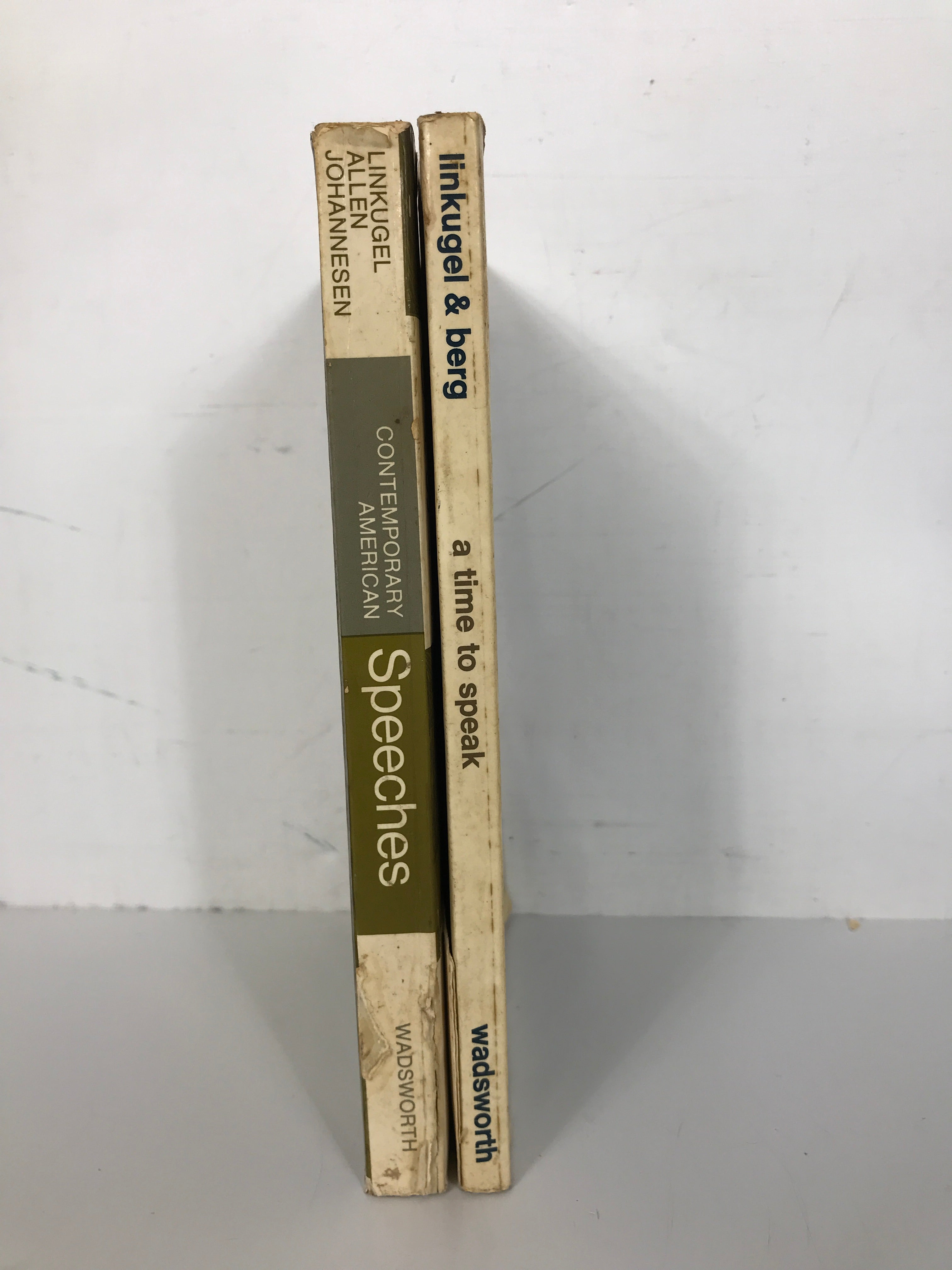 Lot of 2 Vintage Public Speaking Books by Linkugel:1970, 1st & 1969, 2nd SC