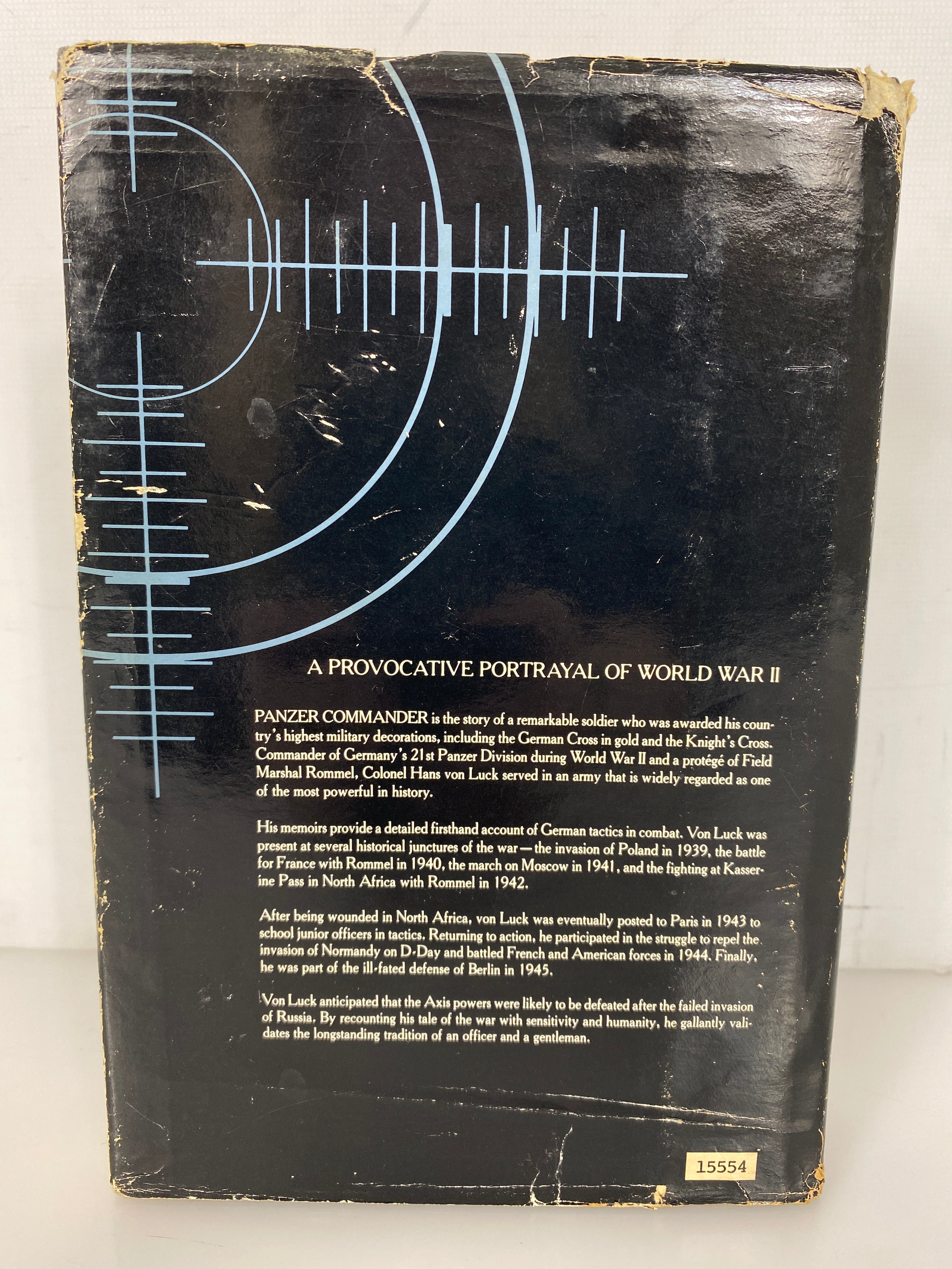 Panzer Commander The Memoirs of Colonel Hans von Luck 1989 1st Edition HC DJ