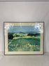 Framed Field with Flowers Scene Art by Nell Revel