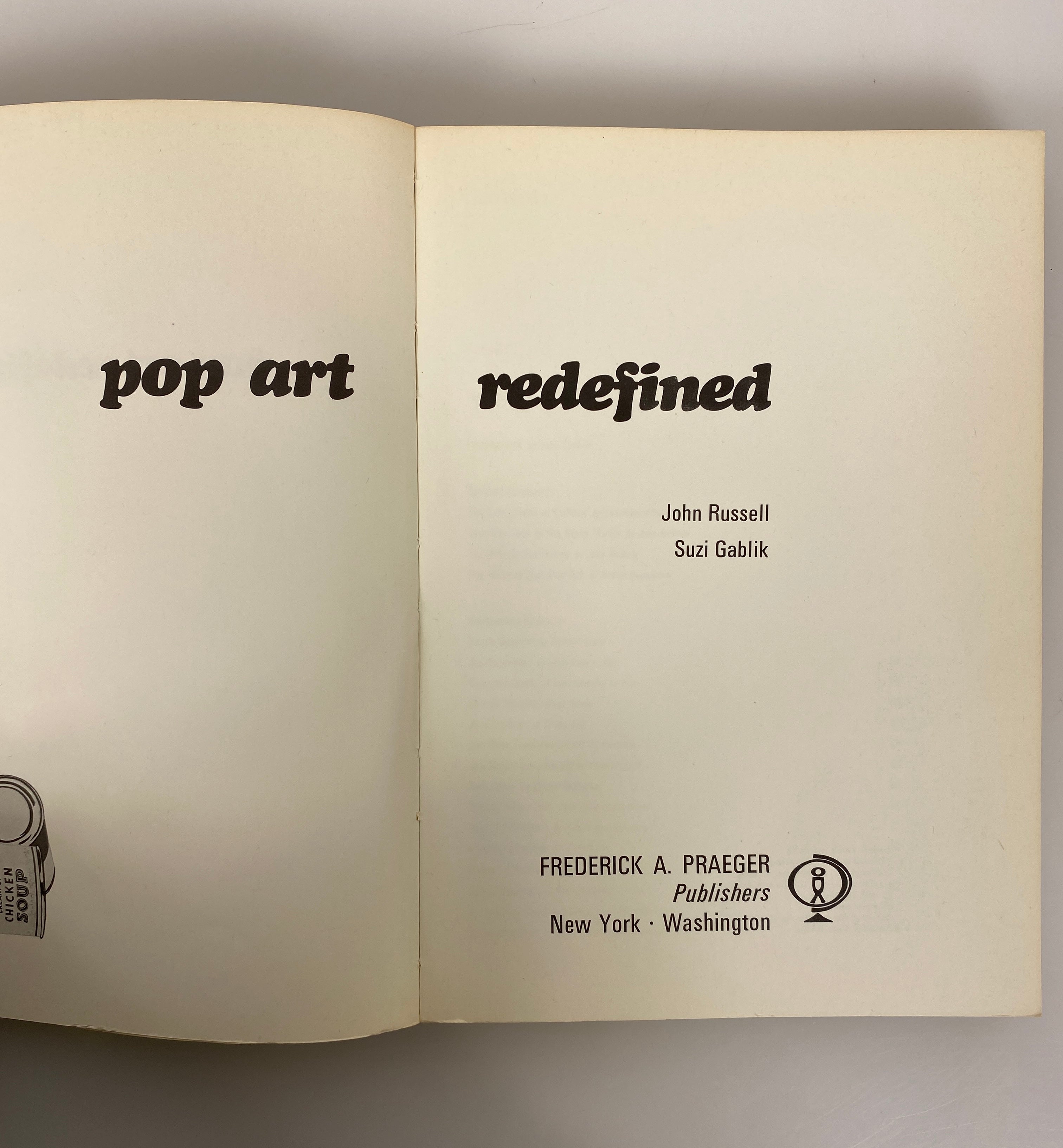 2 Vols: Pop Art Redefined 1969/Other Criteria Confrontations w 20th C Art 1972