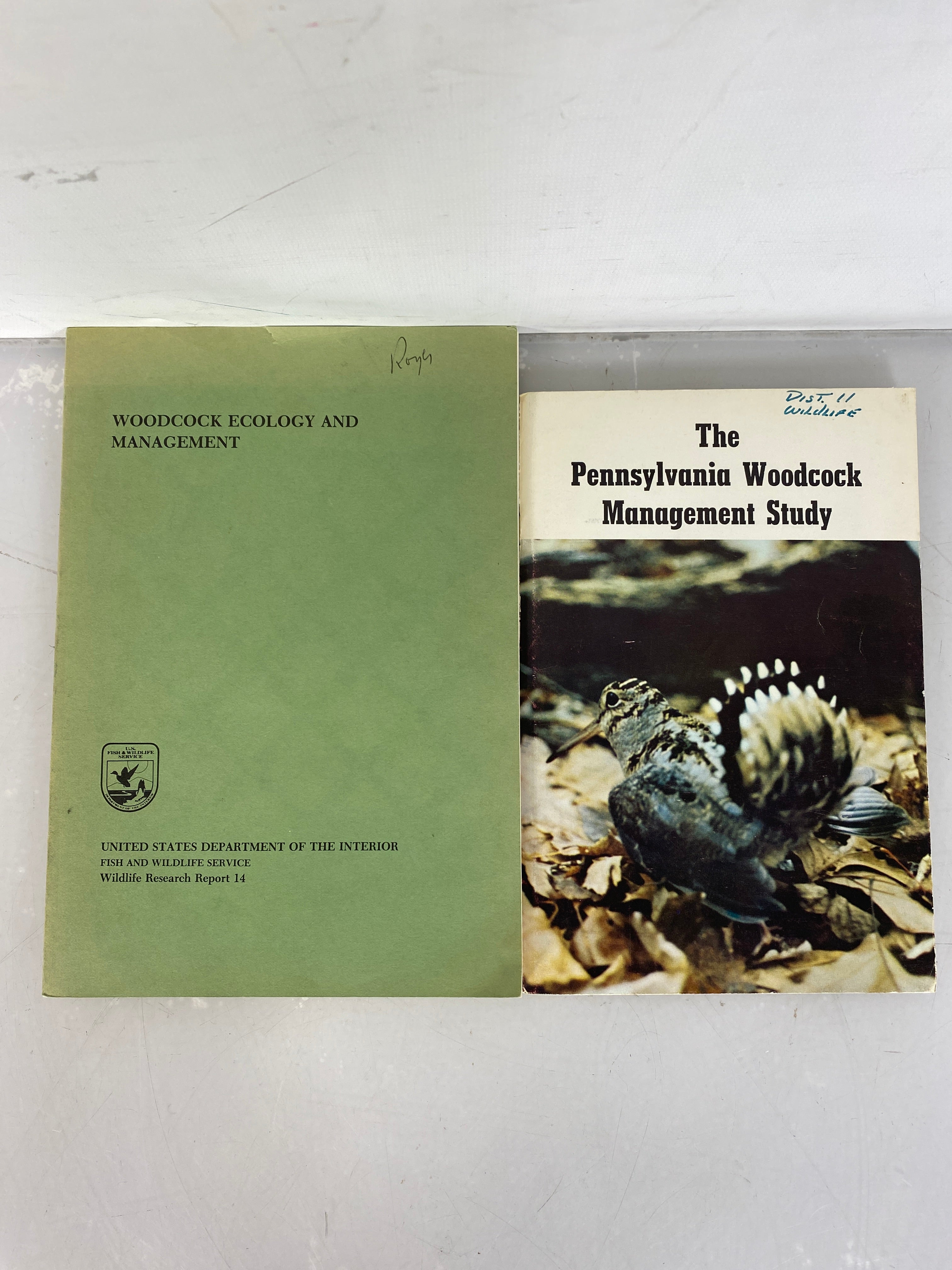 Lot of 2 Woodcock Management Books 1972, 1982 SC