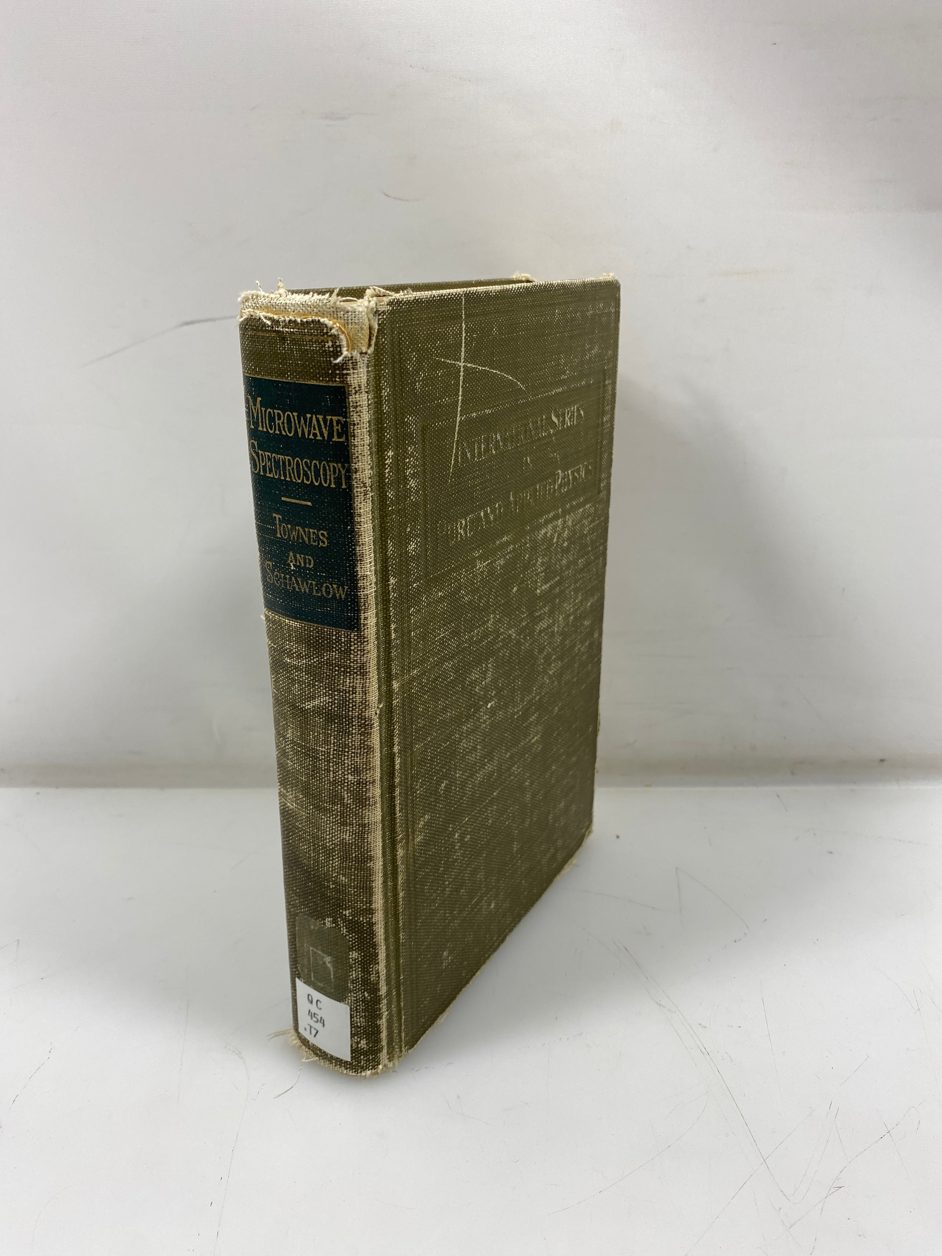 Microwave Spectroscopy by Townes/Schawlow Ex-Library 1955 HC