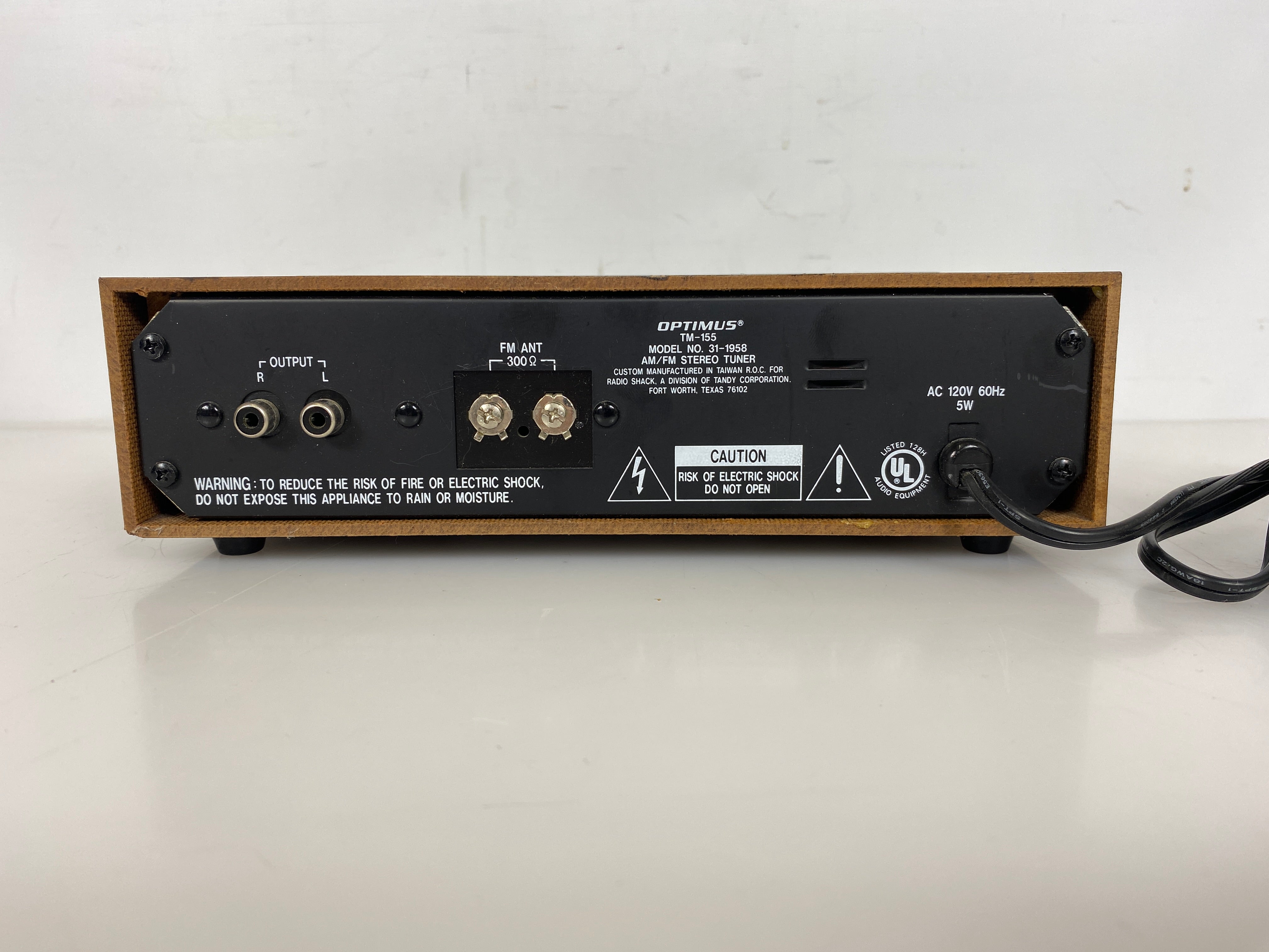 Optimus TM-155 AM/FM Stereo Tuner