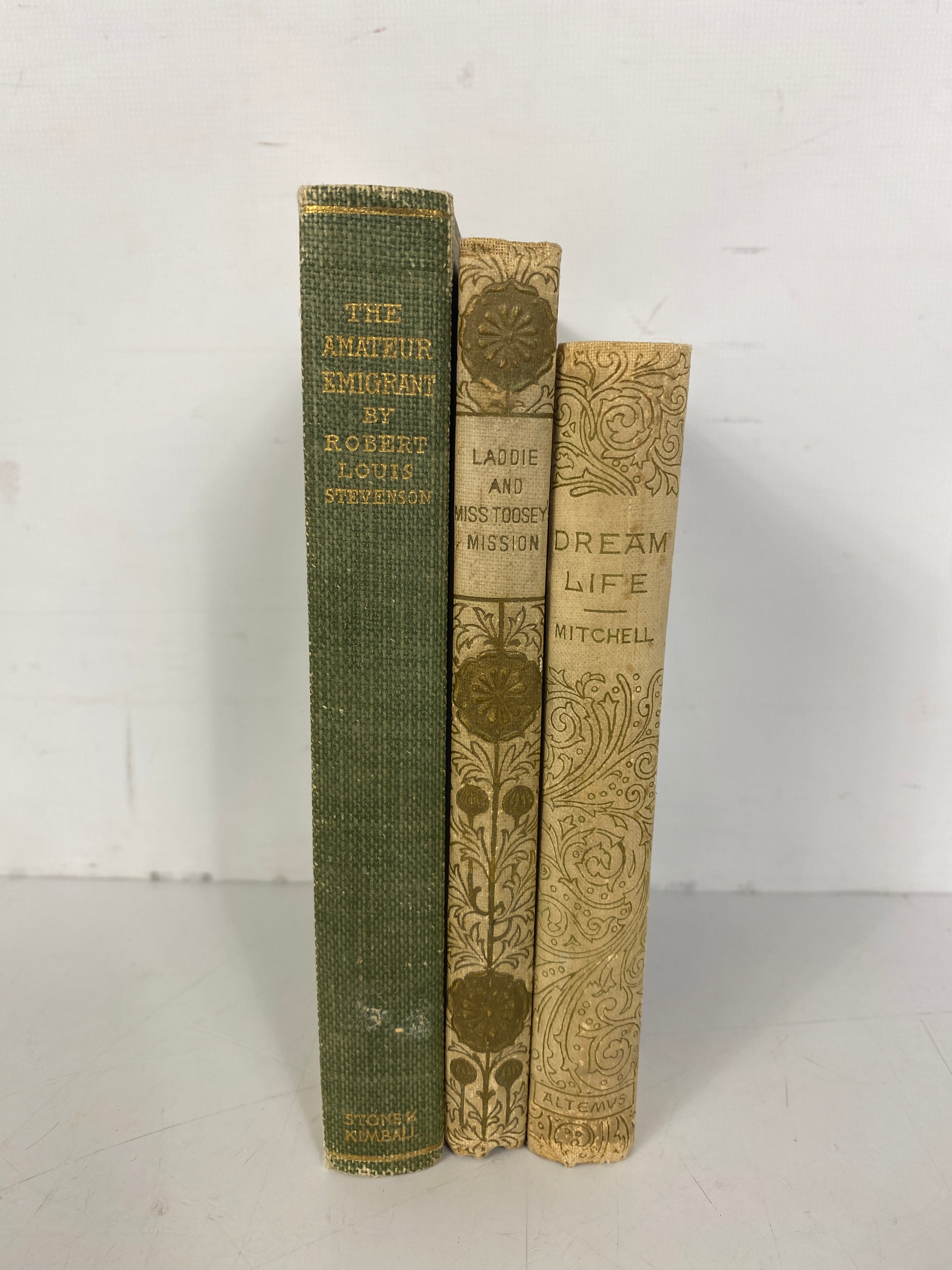 3 Vols: Dream Life/Laddie & Miss Toosey's Mission/The Amateur Emigrant Antiq HC