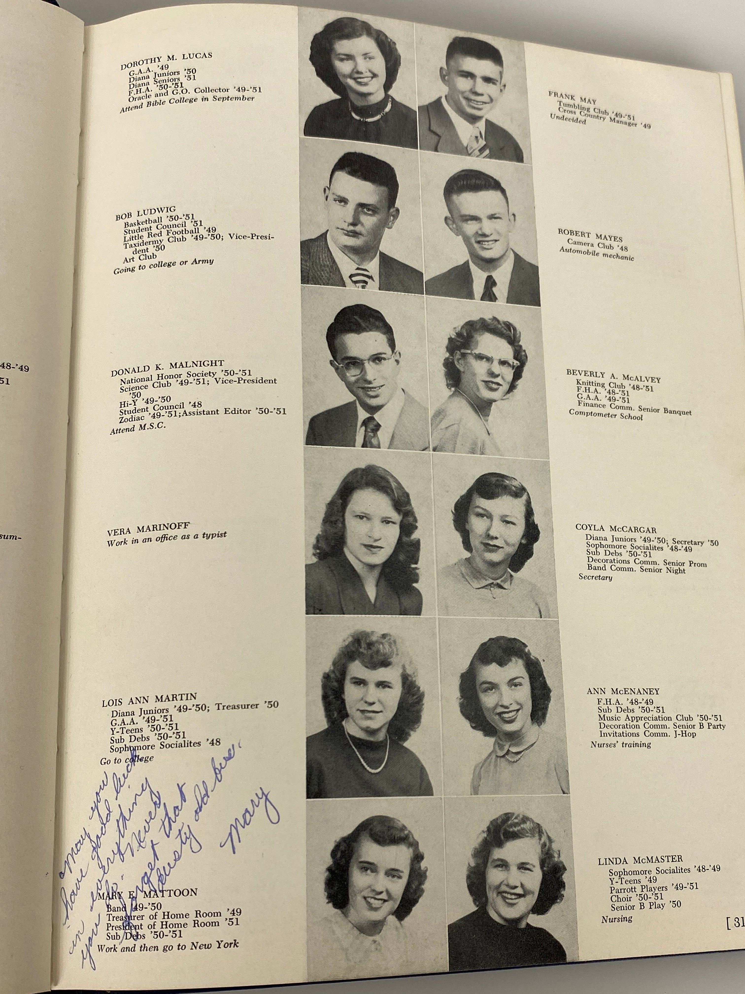 1951 J.W. Sexton High School Yearbook "Oracle" Lansing Michigan HC