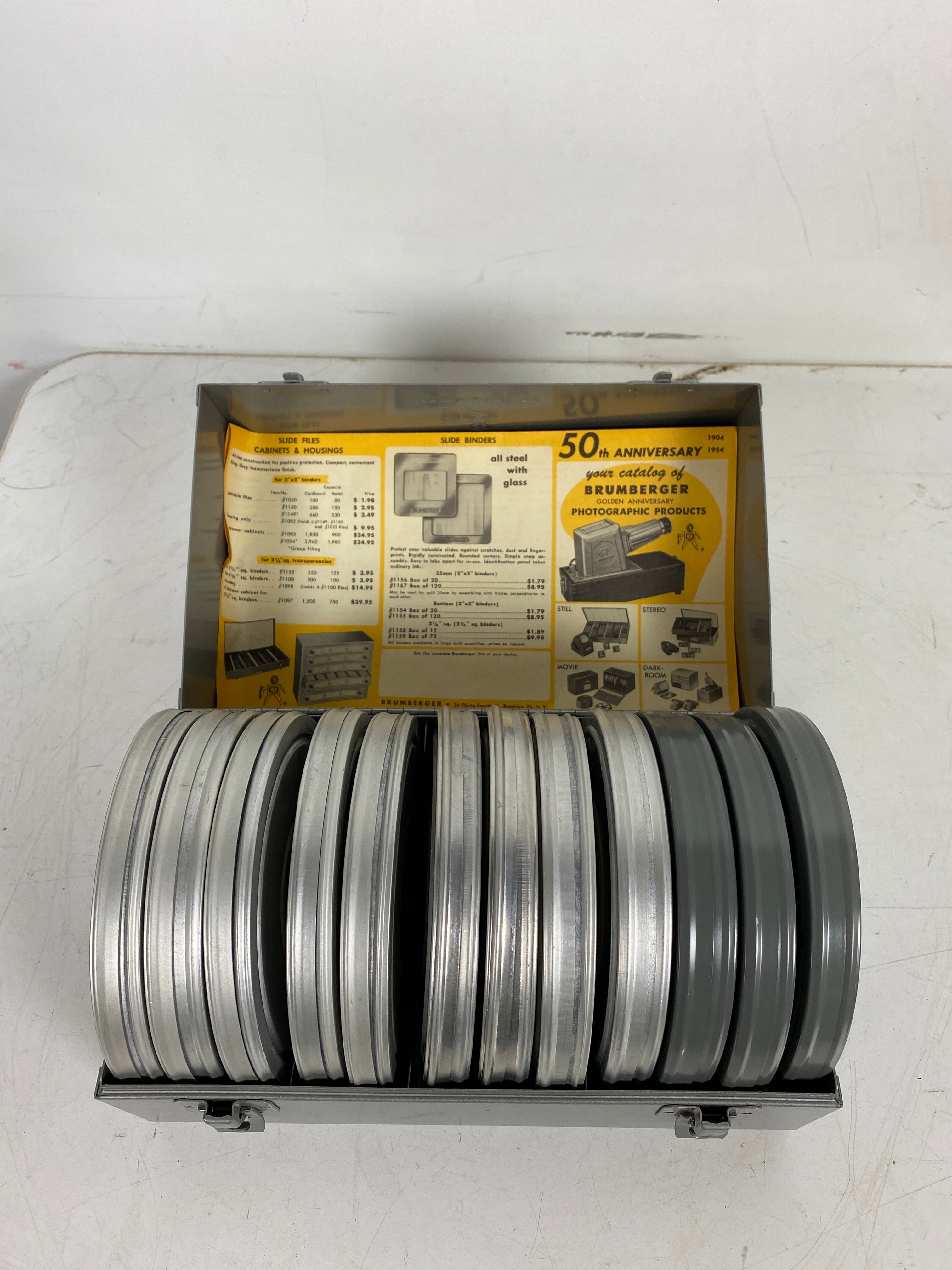 Brumberger Firm Storage Case w/ 12 Reels