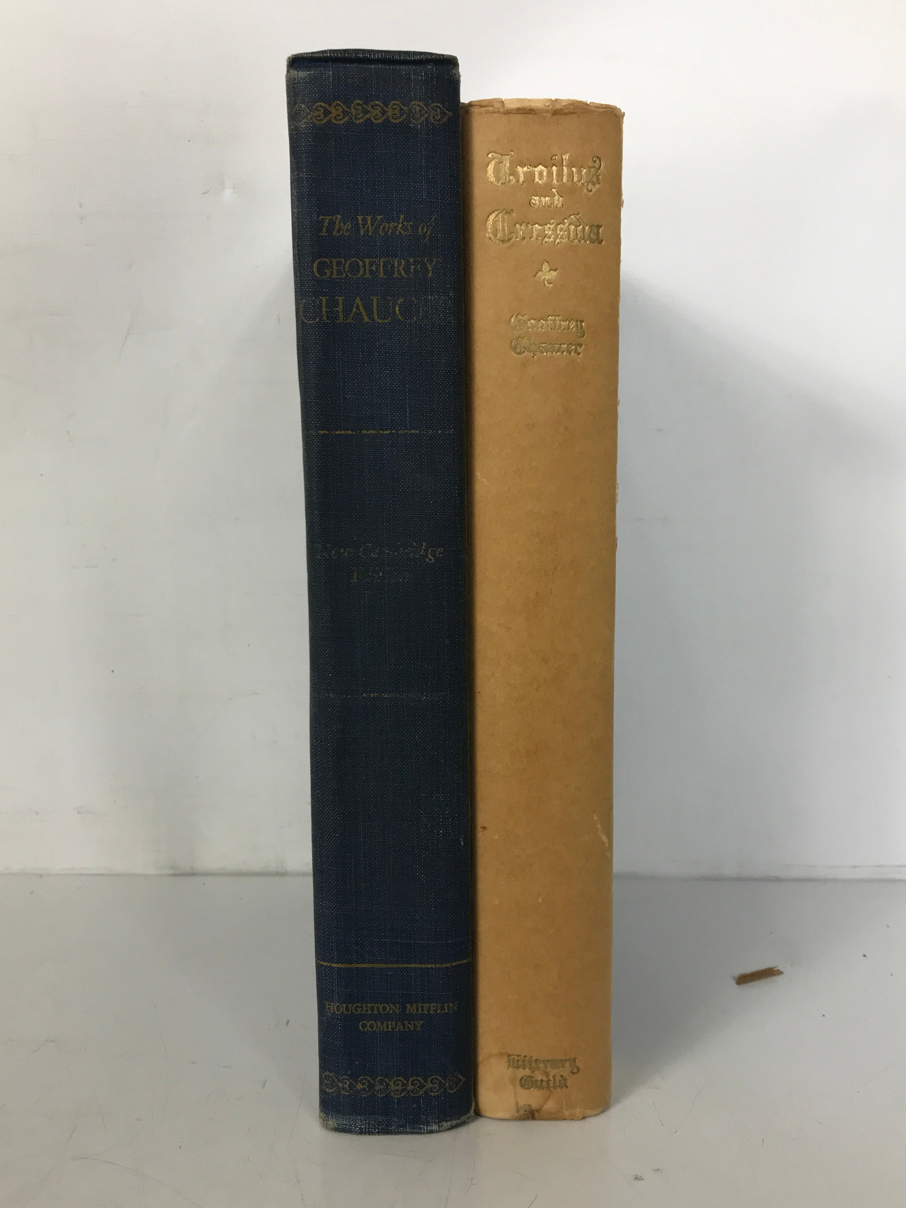 Lot of 2 Geoffrey Chaucer: The Works of/Troilus and Criseyde 1932-1961 HC