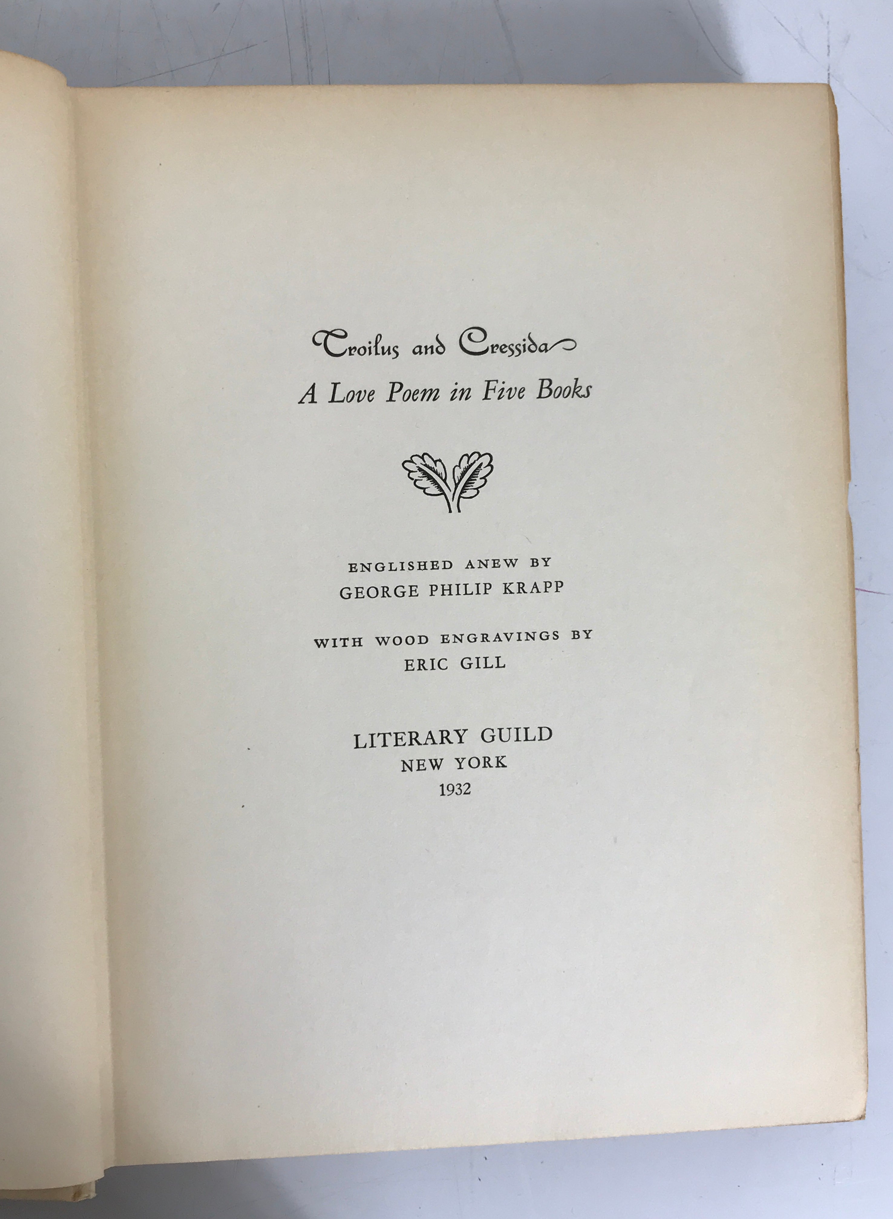 Lot of 2 Geoffrey Chaucer: The Works of/Troilus and Criseyde 1932-1961 HC