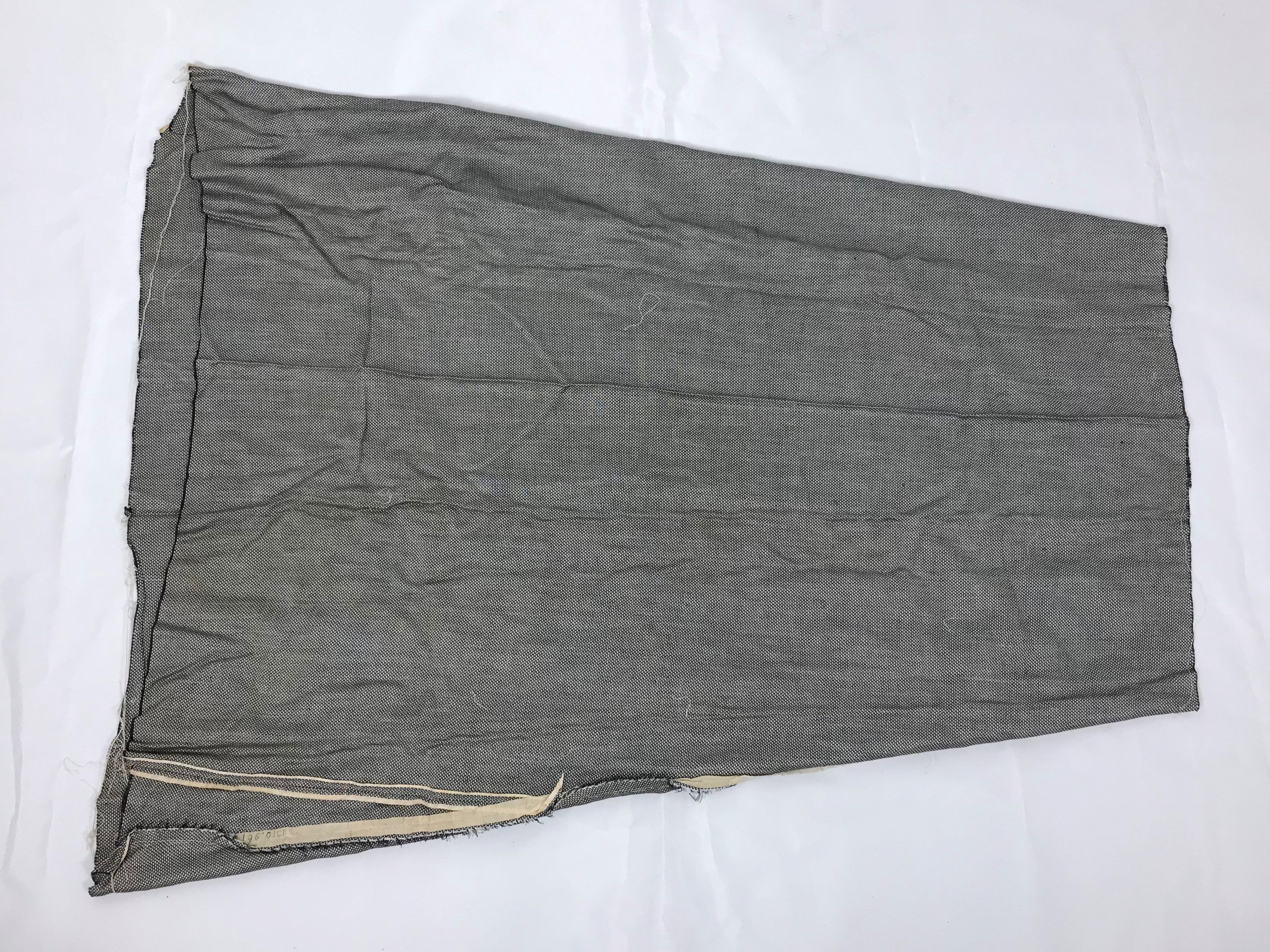 Antique Early 20th Century Unfinished Women's Skirt With Extra Pieces
