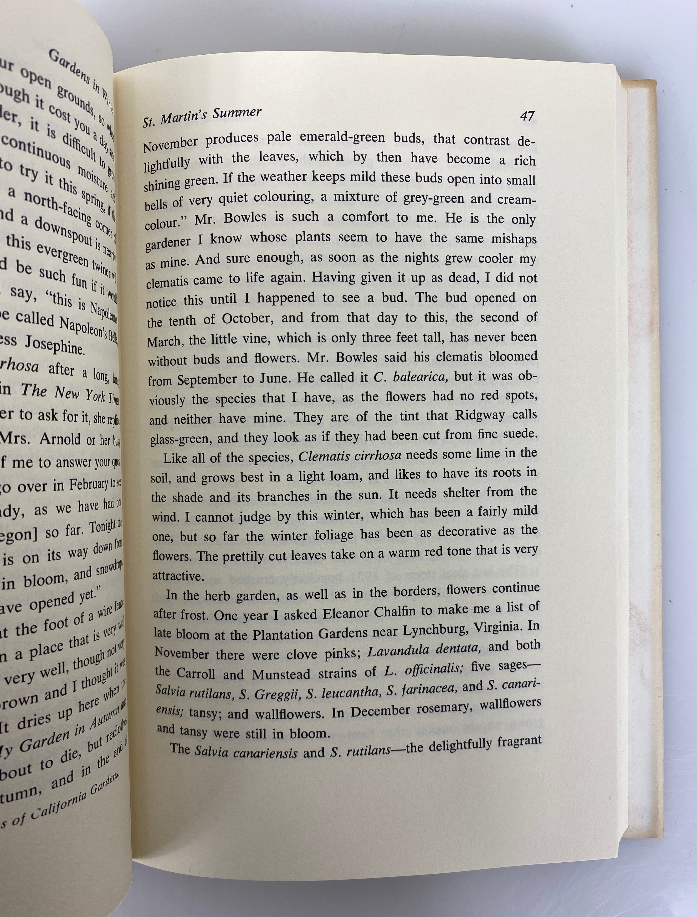 Gardens in Winter by Elizabeth Lawrence 1961 Book Club Edition HCDJ
