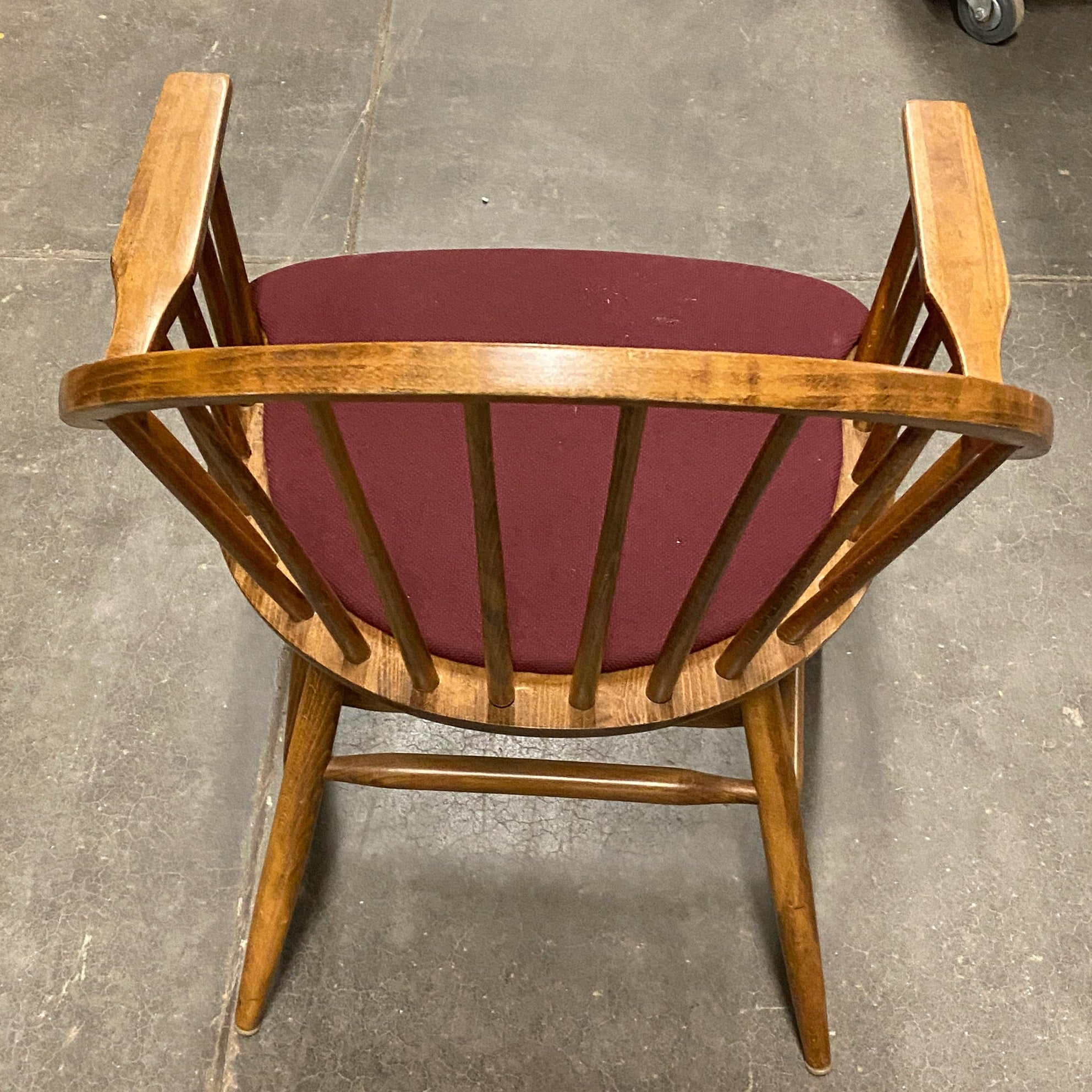 Gar Products Red Upholstered Wooden Frame Chair