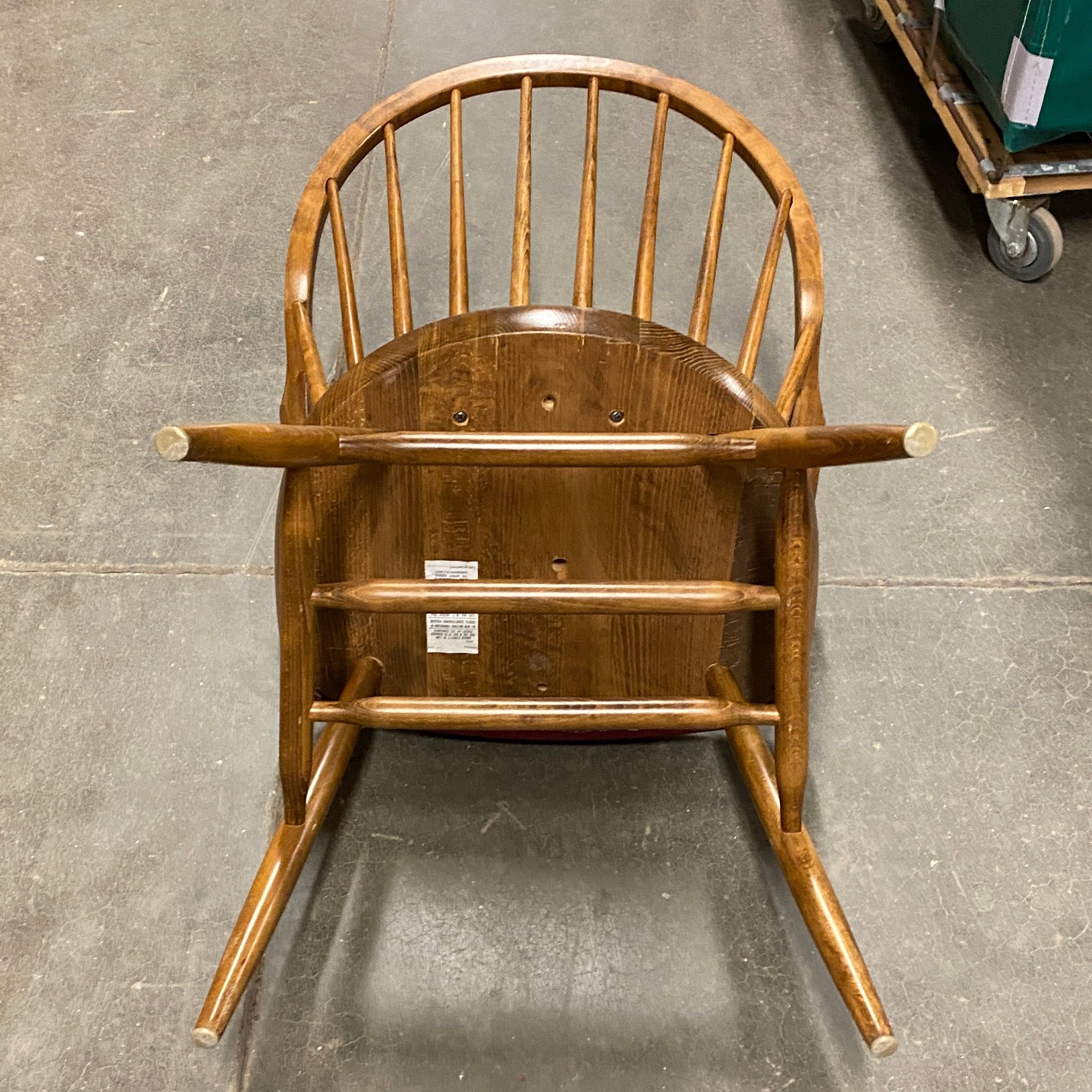Gar Products Red Upholstered Wooden Frame Chair
