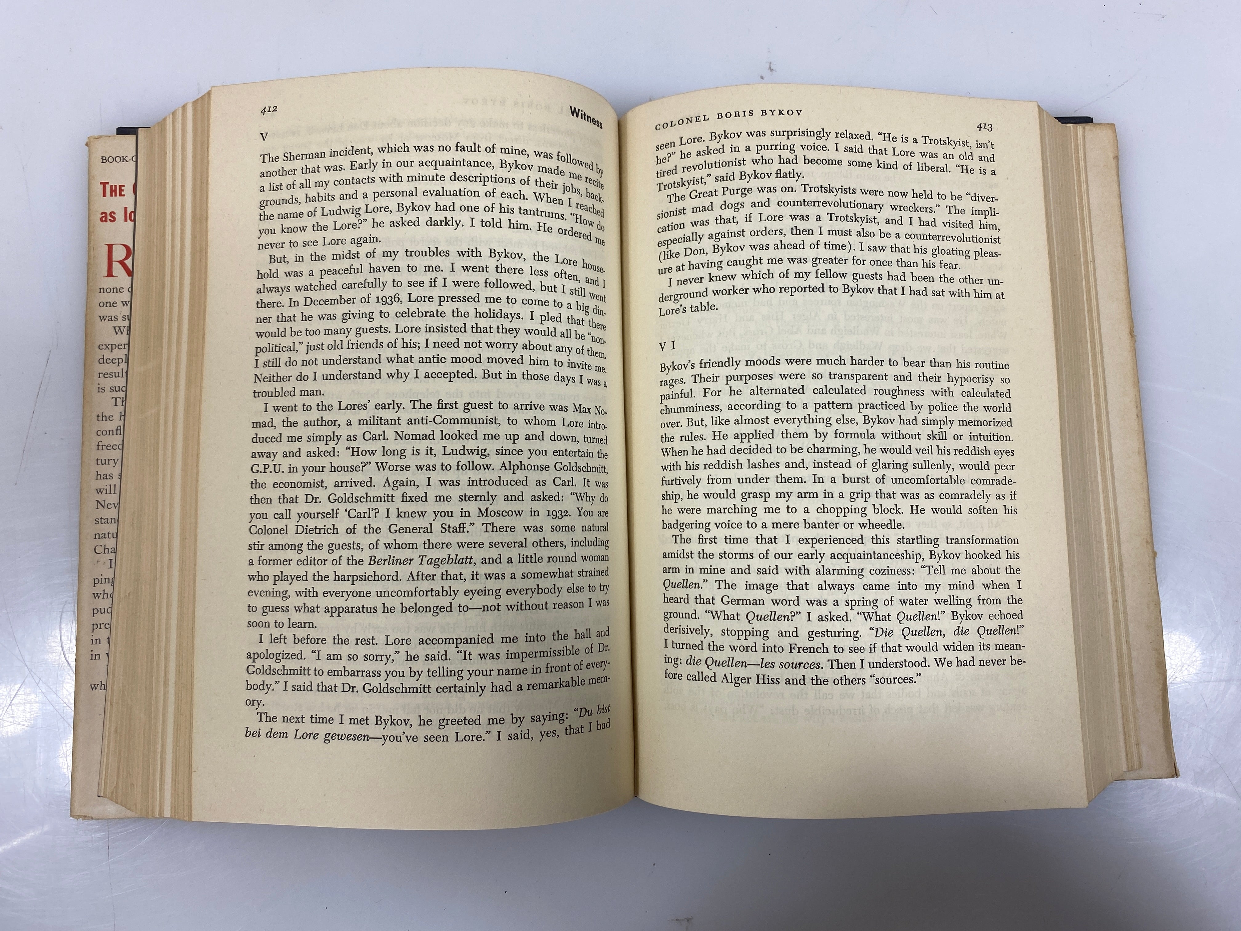 Witness by Whittaker Chambers Random House 1952 HCDJ