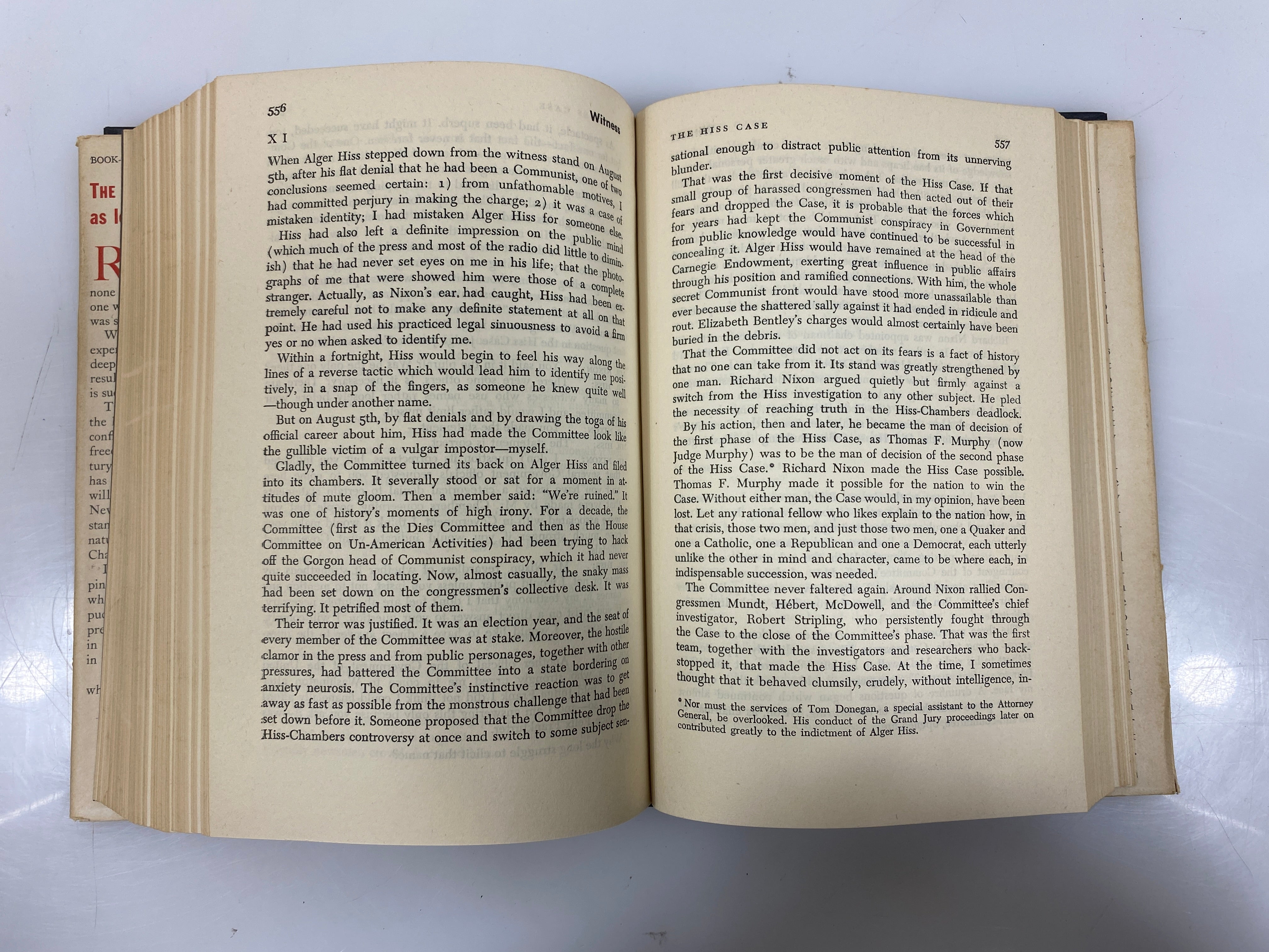 Witness by Whittaker Chambers Random House 1952 HCDJ