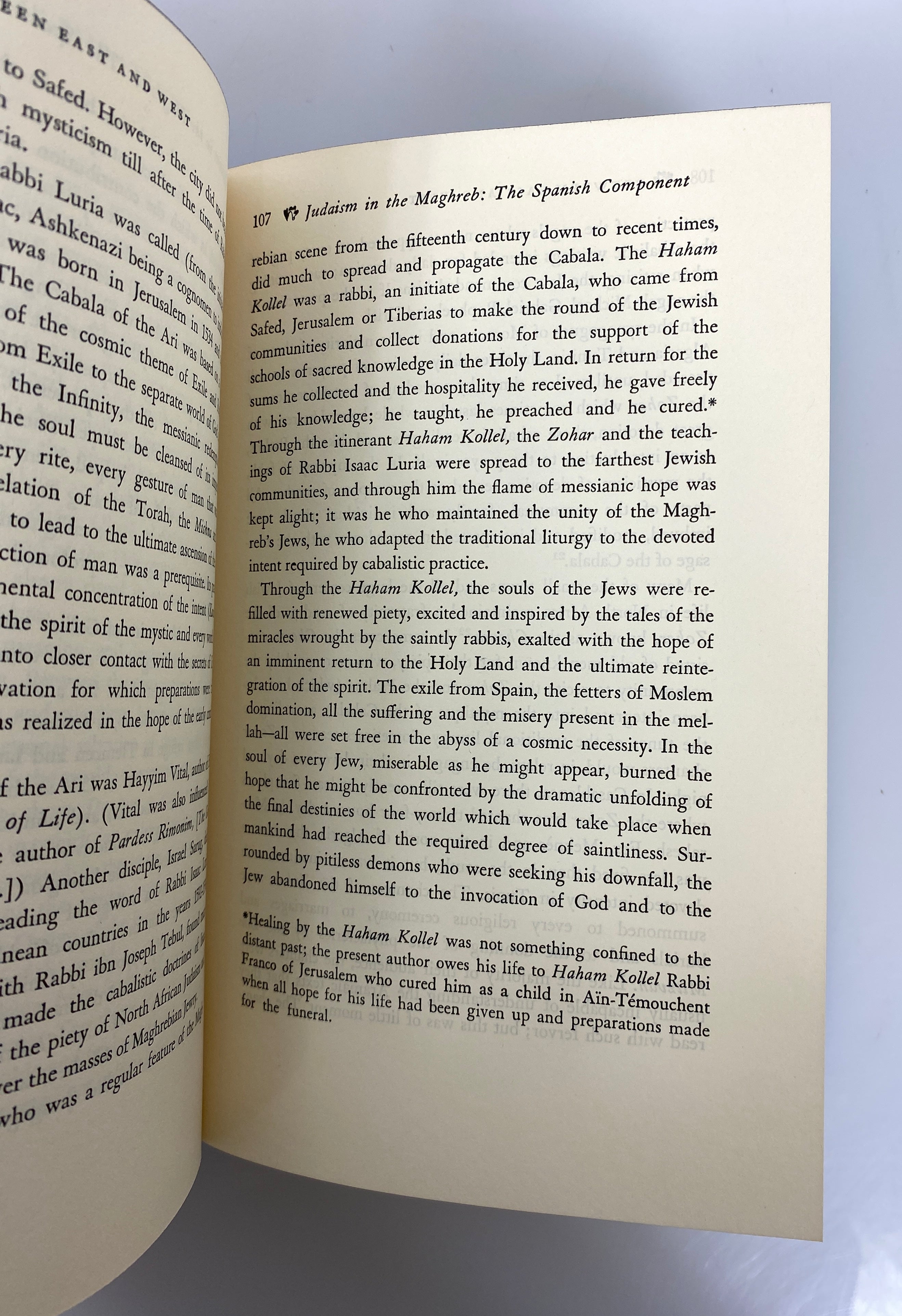 Between East & West History of the Jews of North Africa 1968 Vintage HC
