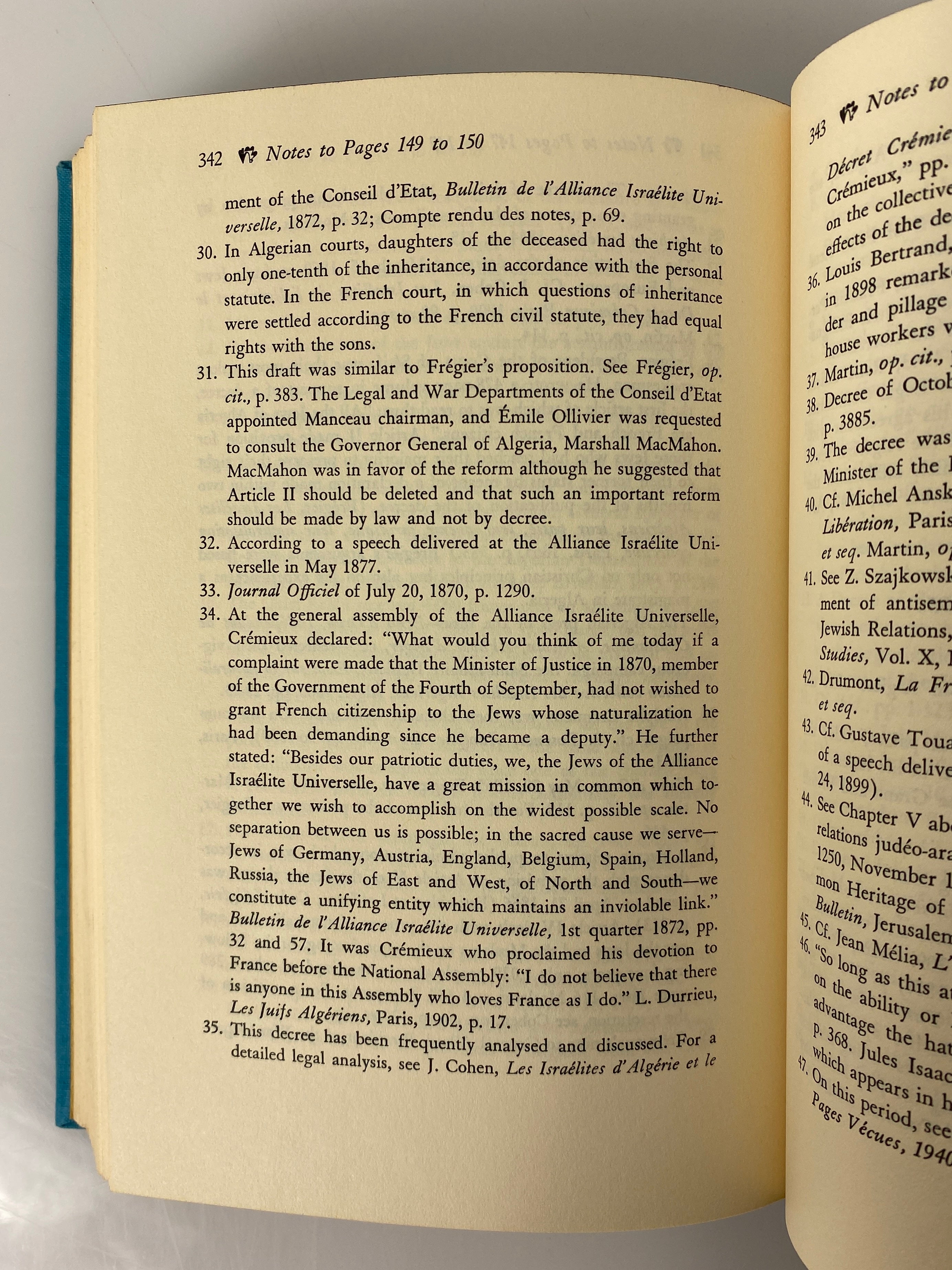 Between East & West History of the Jews of North Africa 1968 Vintage HC