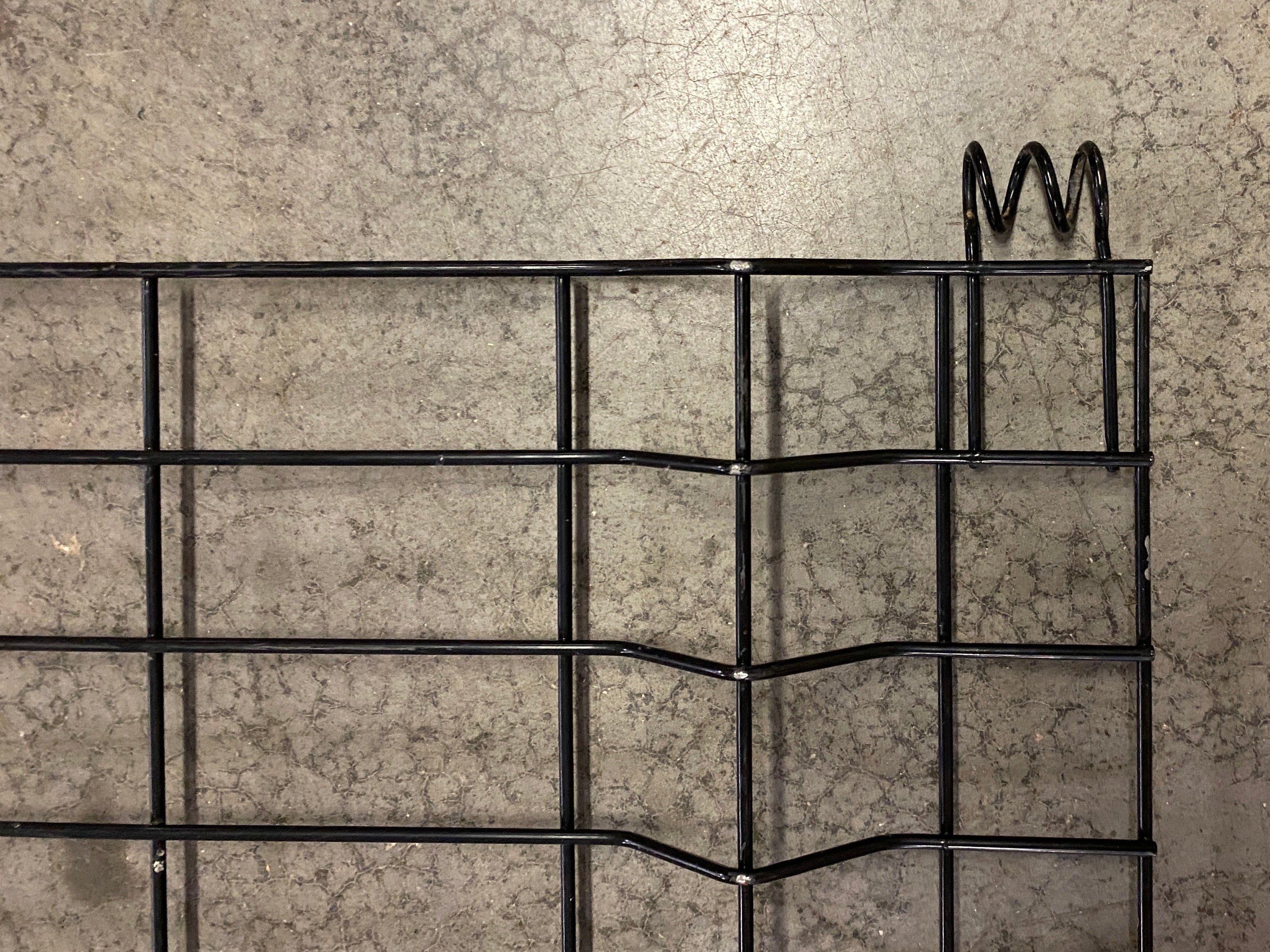 Multi Purpose Black Metal Grated Fence Sections w/ Posts