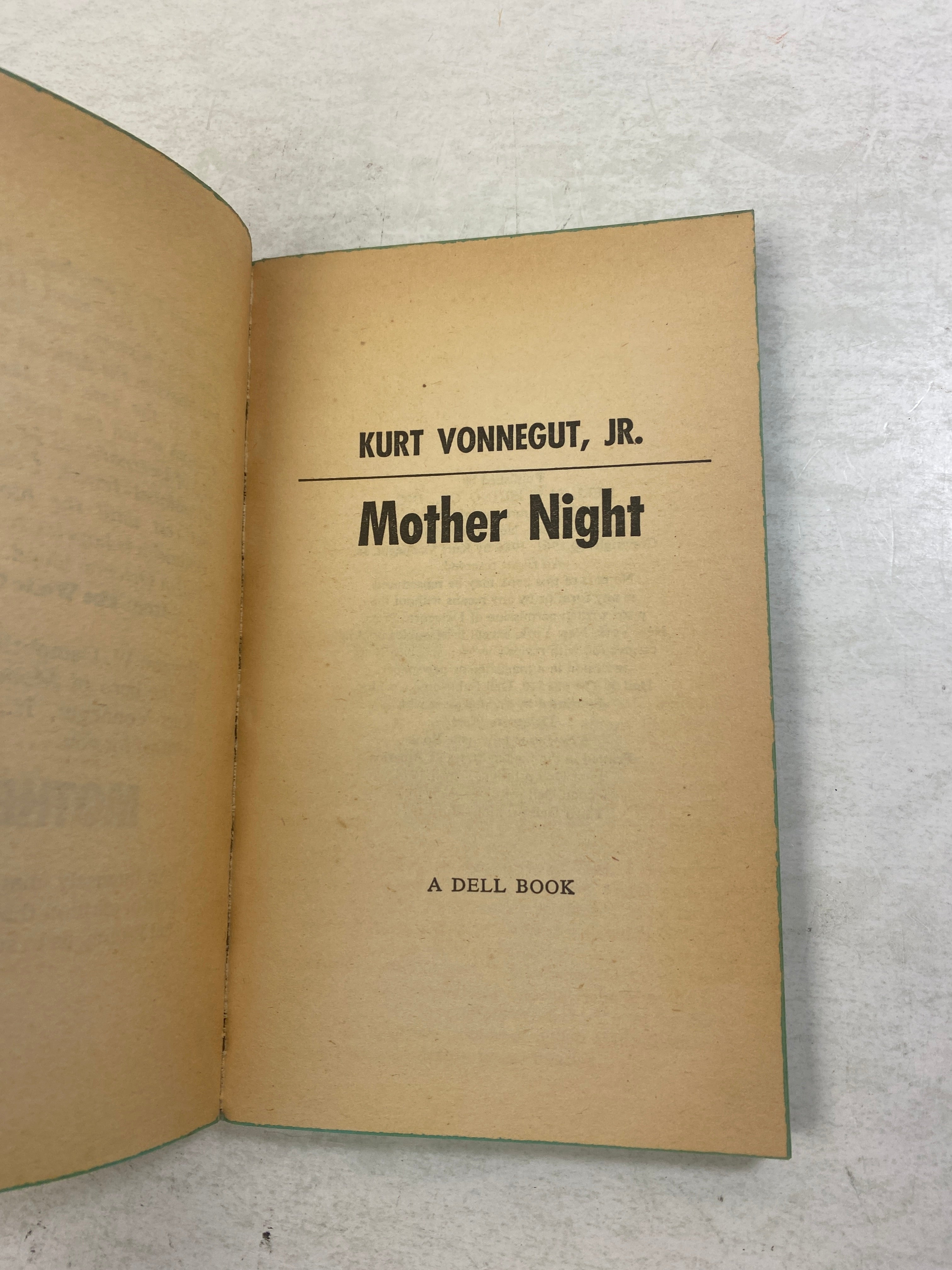 Mother Night Kurt Vonnegut paperback 1974