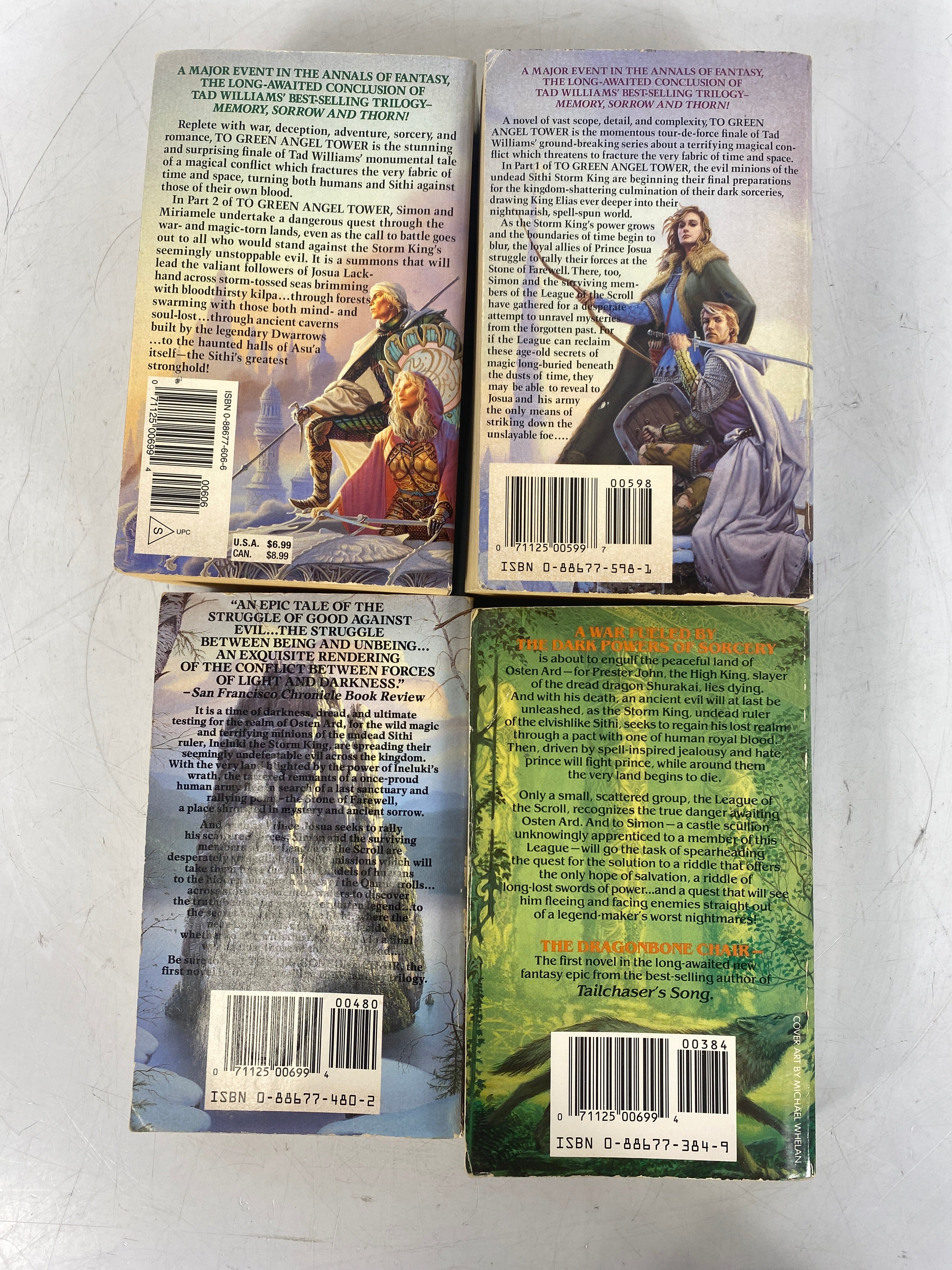 Tad Williams Fantasy Book lot of 4 Paperback SC