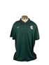 Nike Green & Blacked Striped Michigan State Volleyball Dri-Fit Men's 3XL Polo