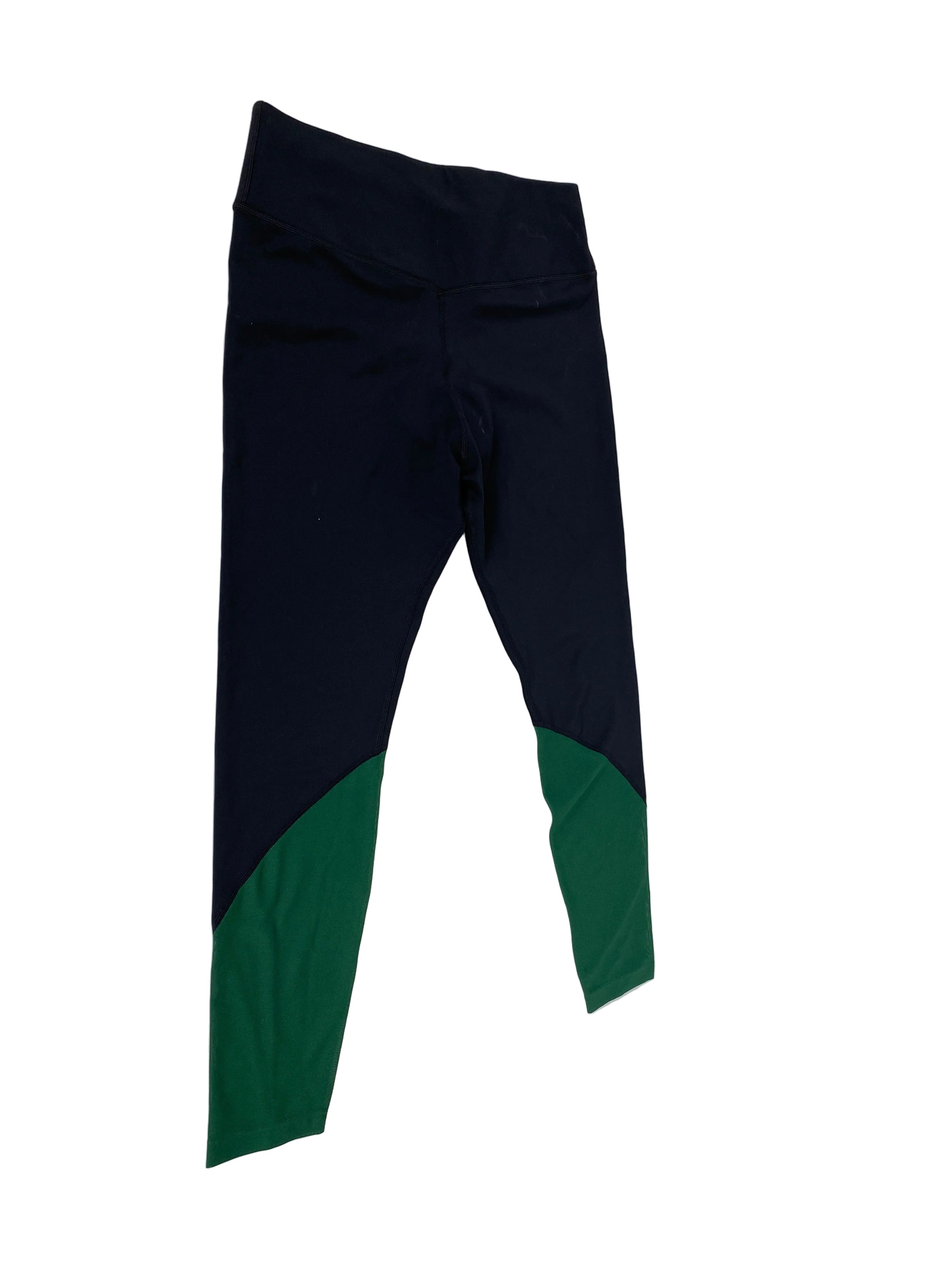 Nike Black With Green Accents Dri-Fit Women's Large Leggings