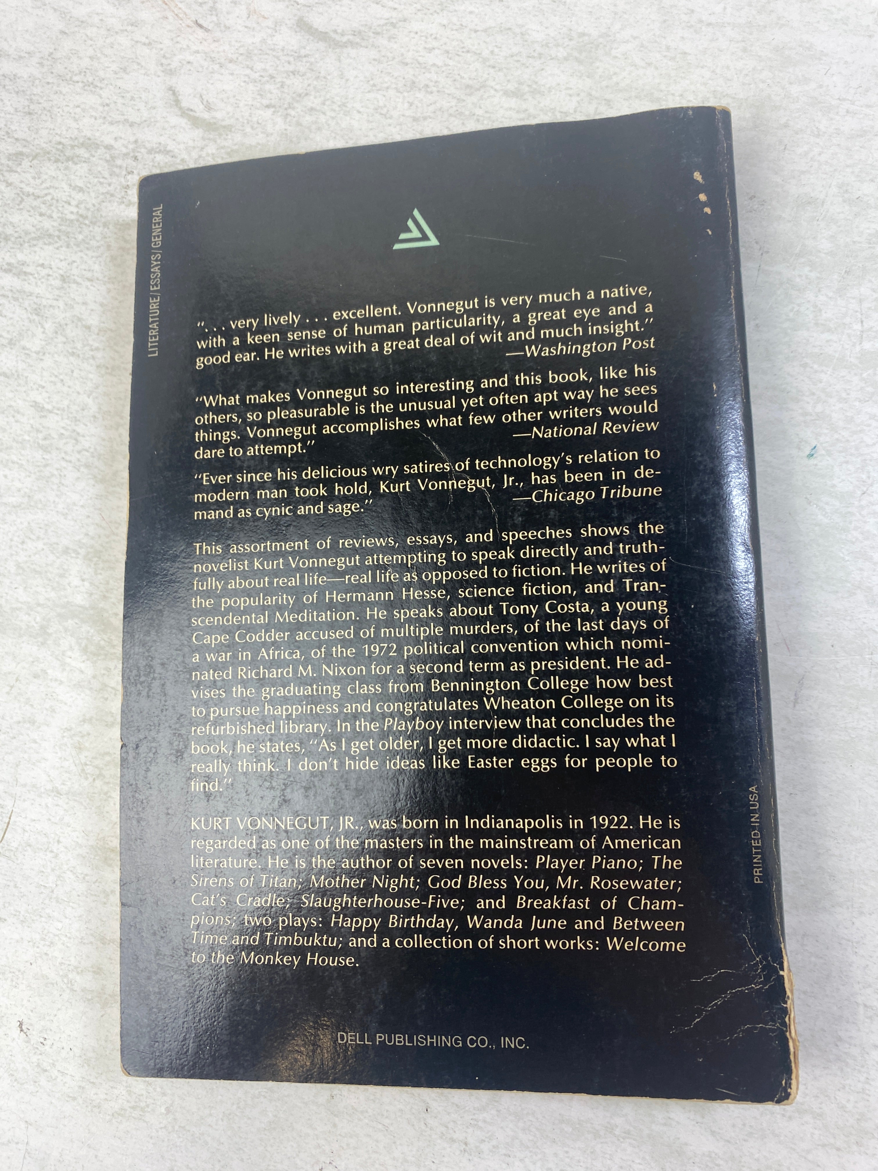 Wampeters Foma and Granfalloons Kurt Vonnegut paperback 1975