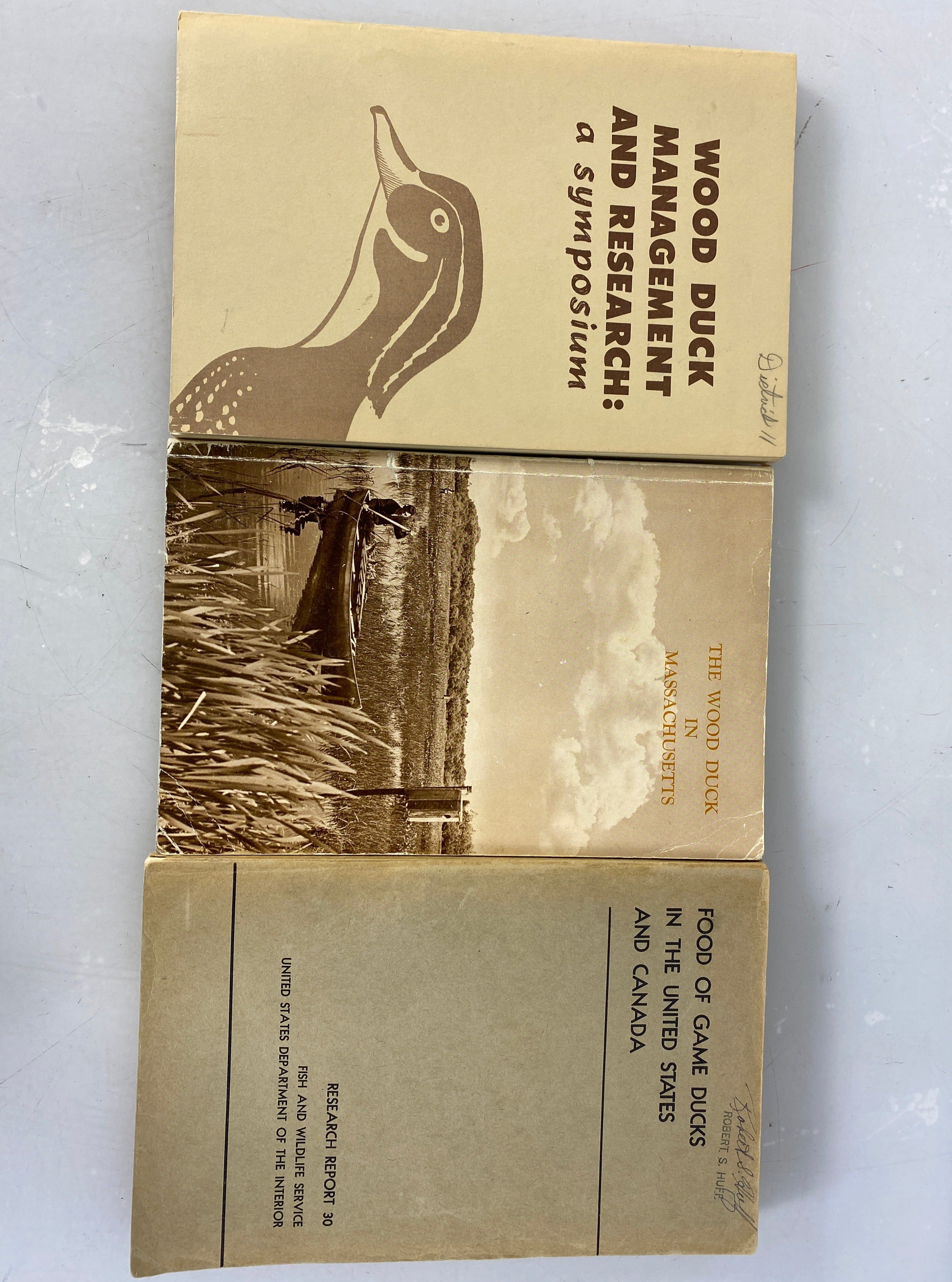 Lot of 3 Wood and Game Duck Books 1951-1966 SC