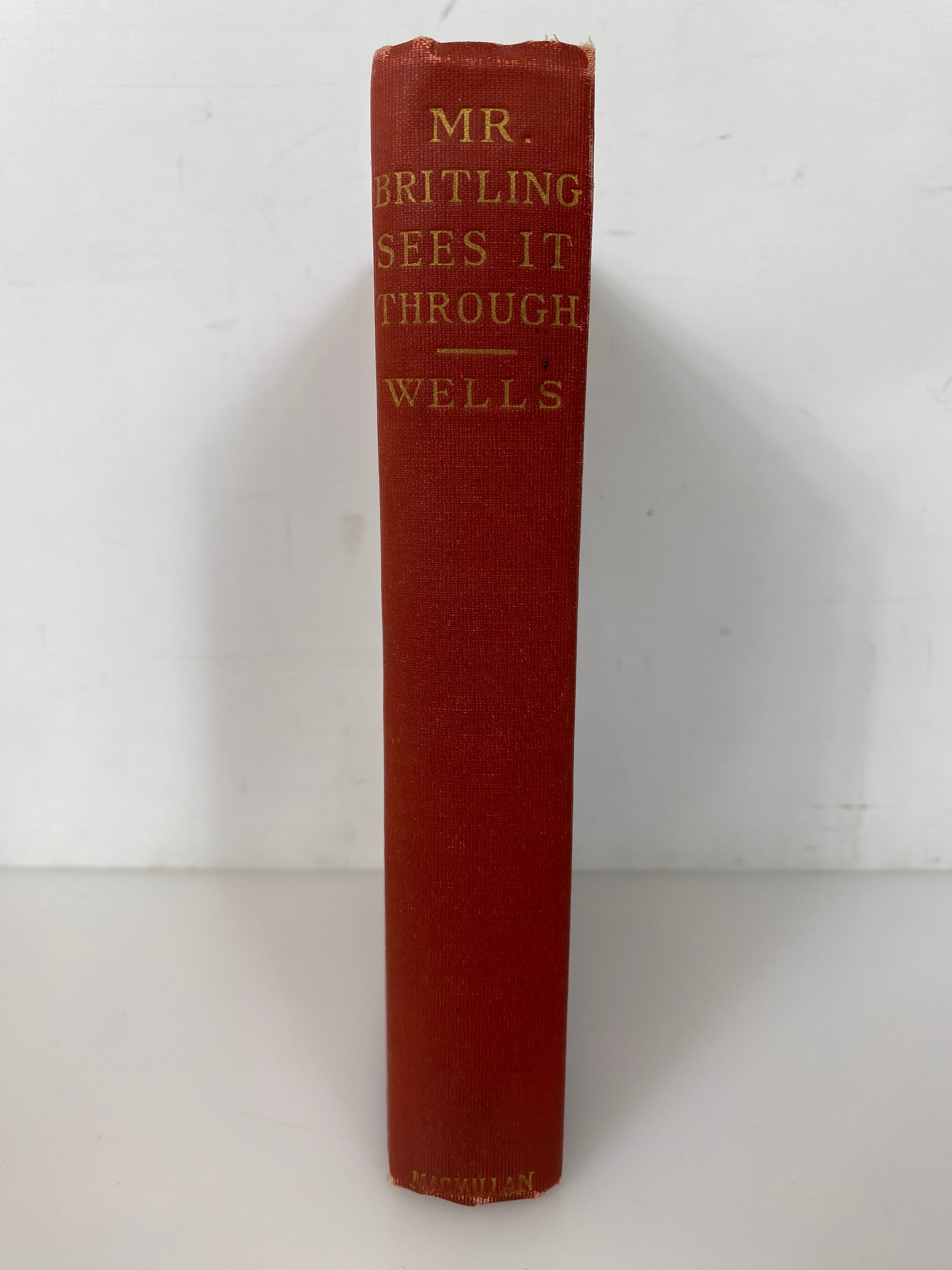 Mr. Britling Sees it Through by H.G. Wells 1917 Antique HC