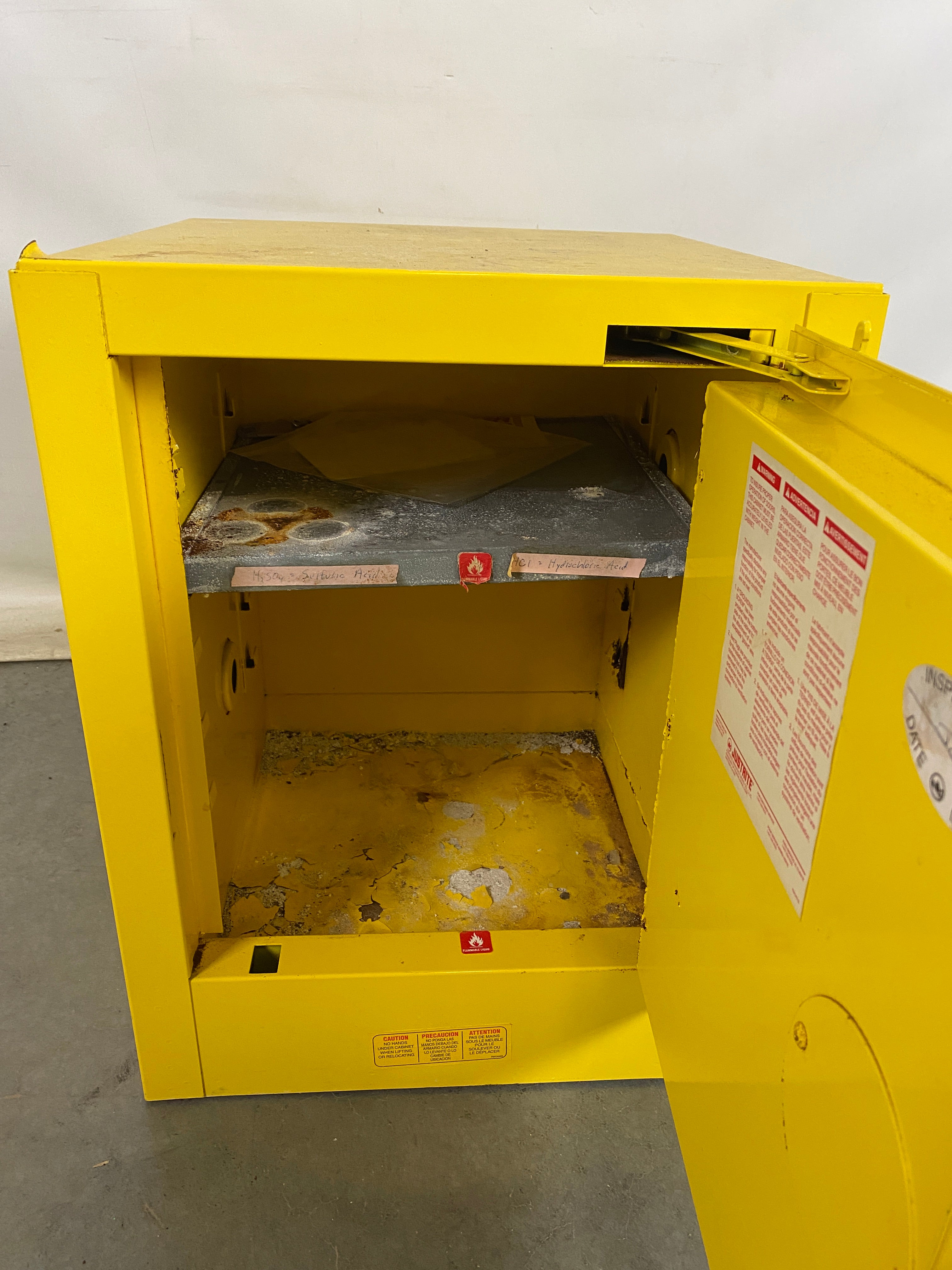 Justrite Flammable Liquid Cabinet