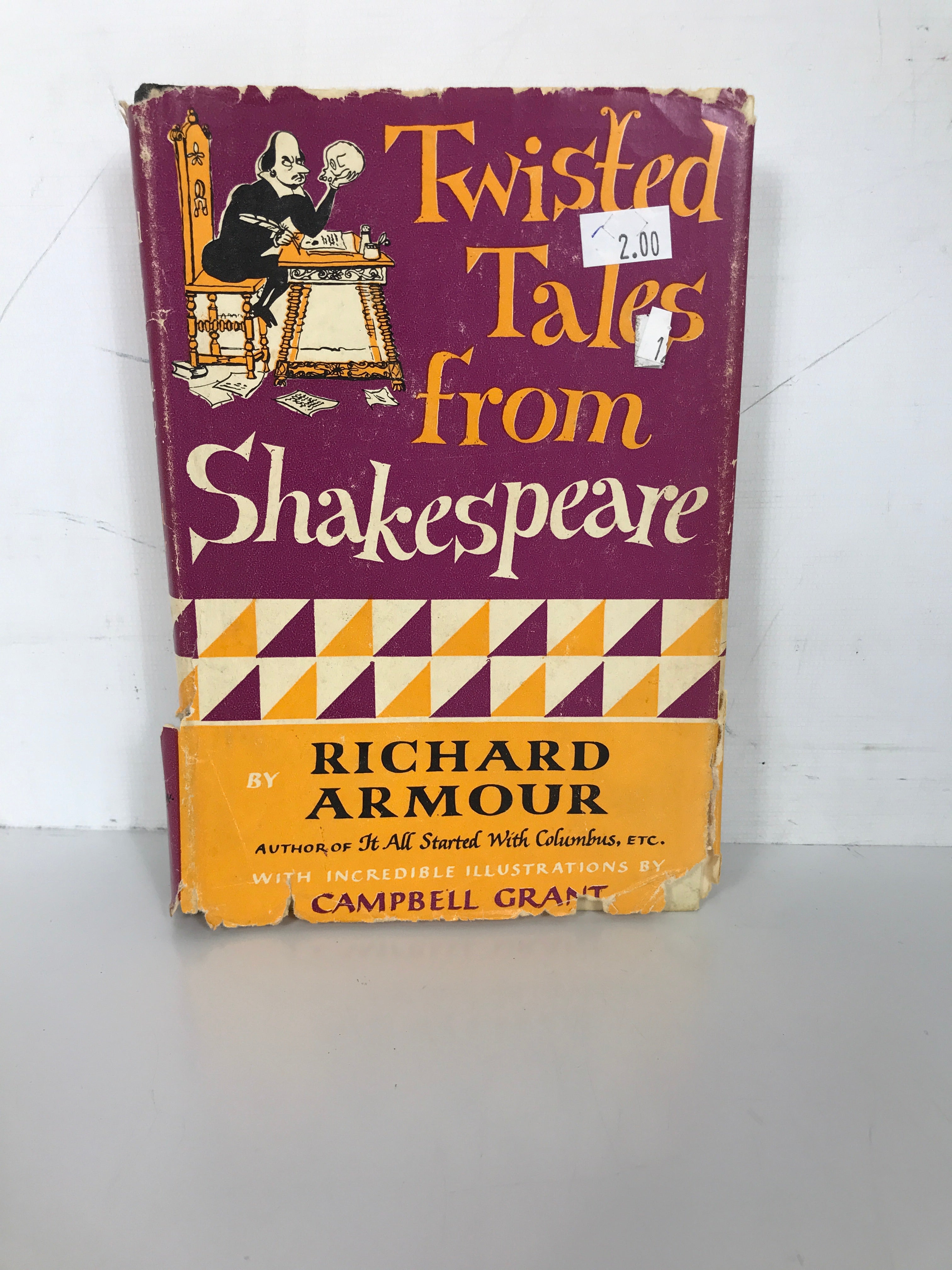 Twisted Tales from Shakespeare by Richard Armour 1957 Vintage HC DJ