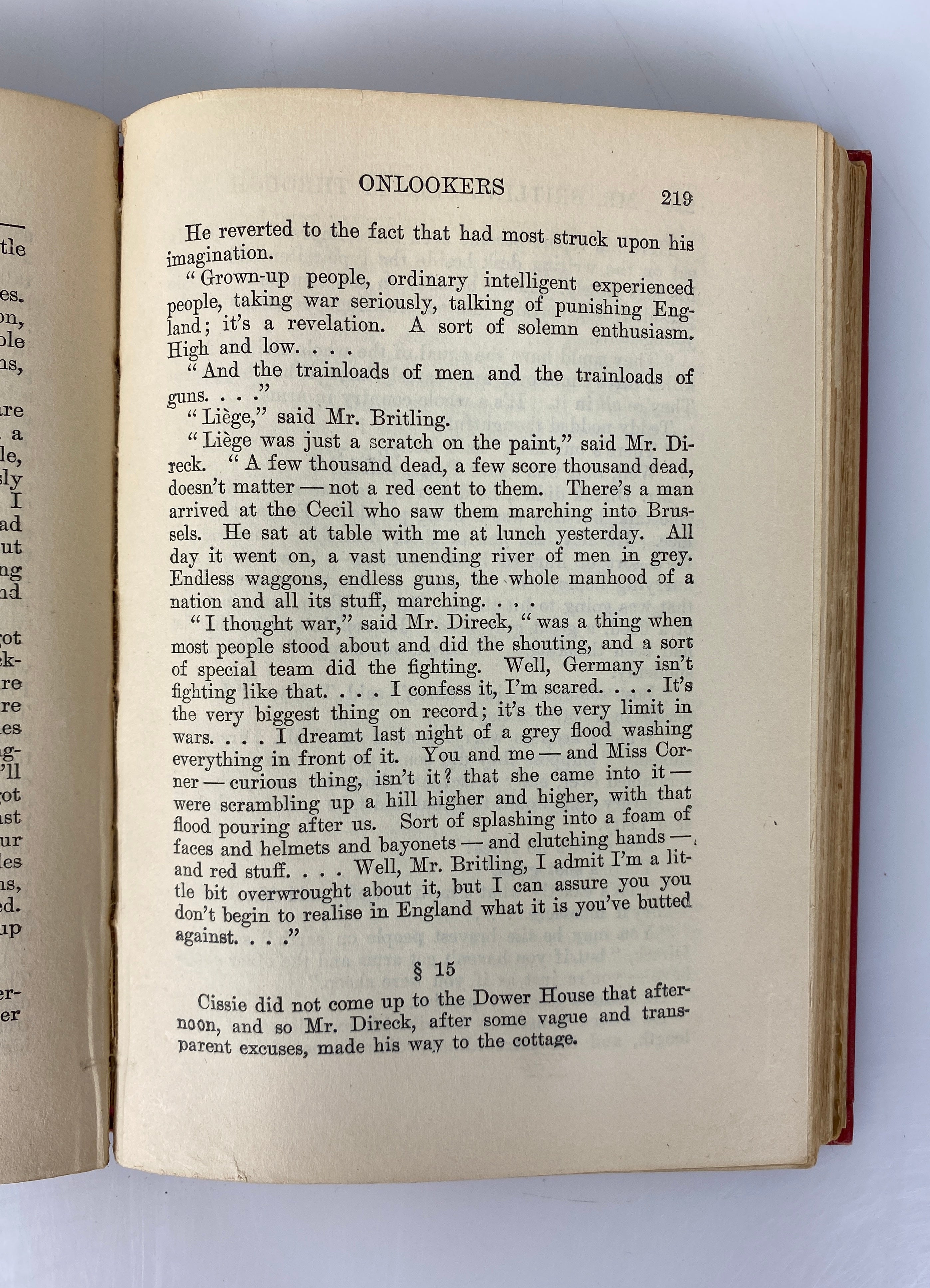 Mr. Britling Sees it Through by H.G. Wells 1917 Antique HC