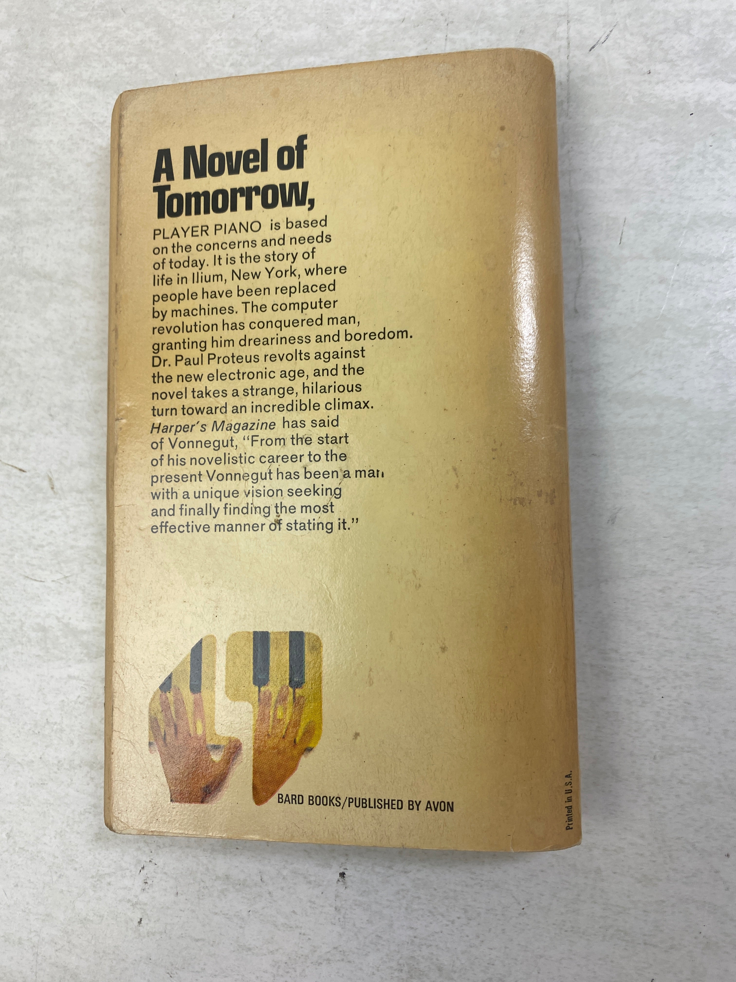 Player Piano Kurt Vonnegut Vintage paperback 1973