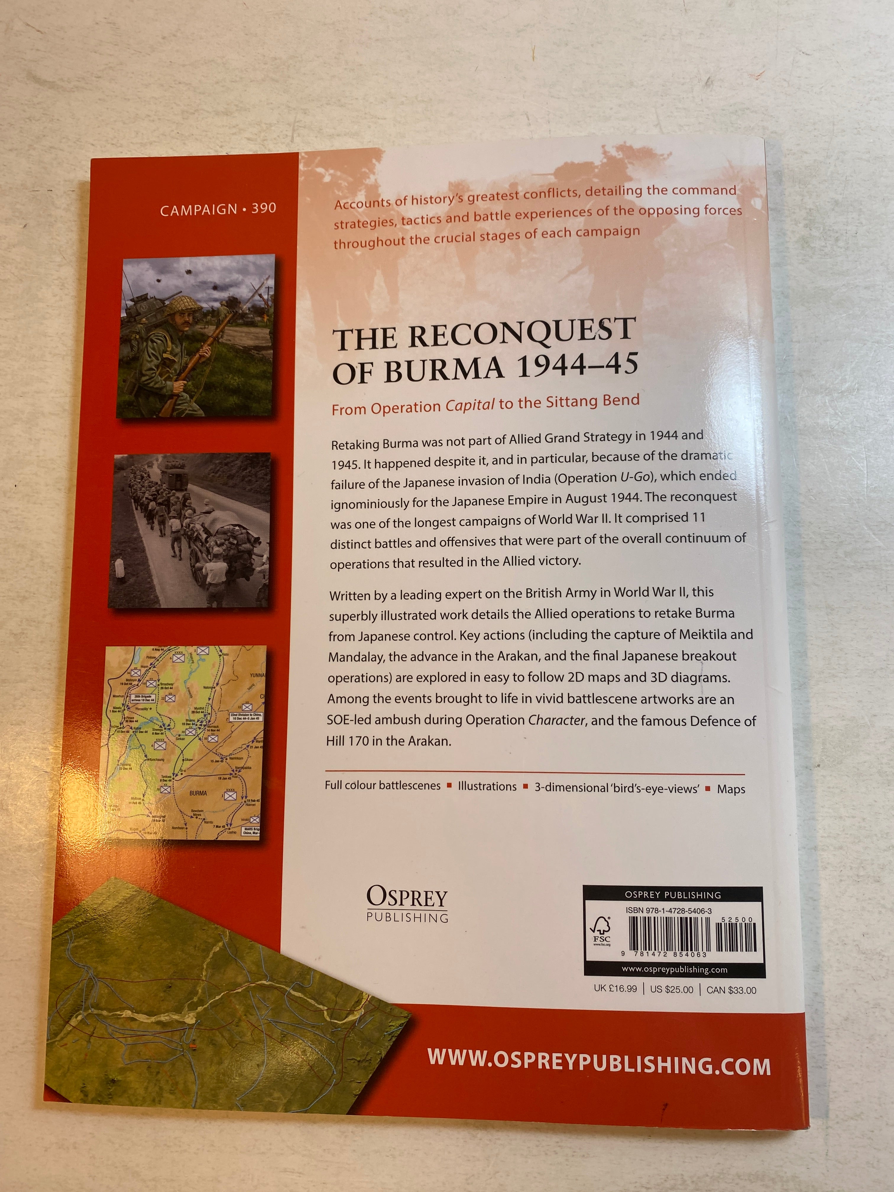 Reconquest of Burma 1944-1945 Osprey Campaign 390 SC 2023