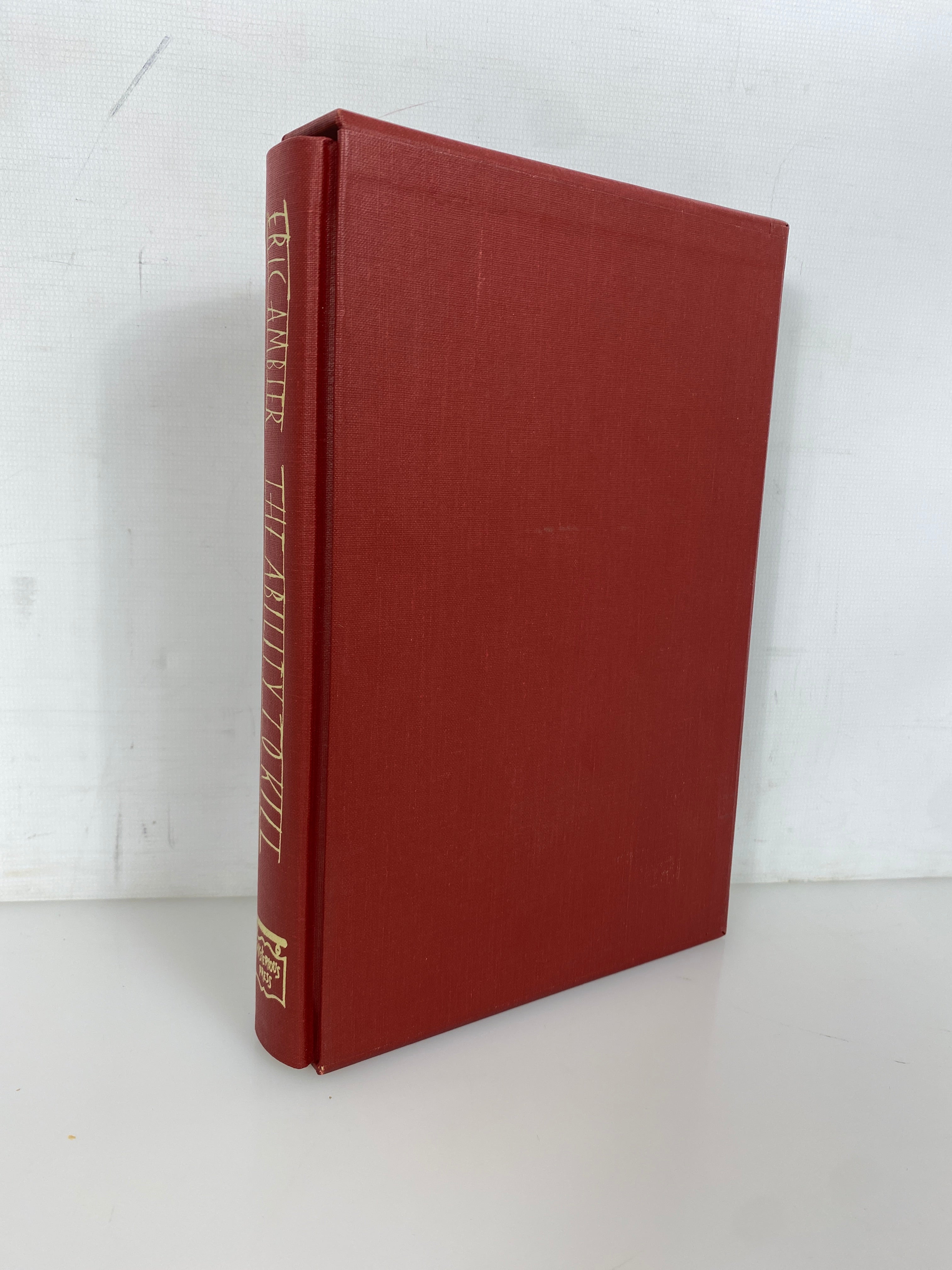 The Ability to Kill by Ambler 1987 Signed 102/250 Mysterious Press w Slipcase