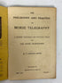 Antique Booklet: Philosophy & Practice of Morse Telegraphy c1900 SC