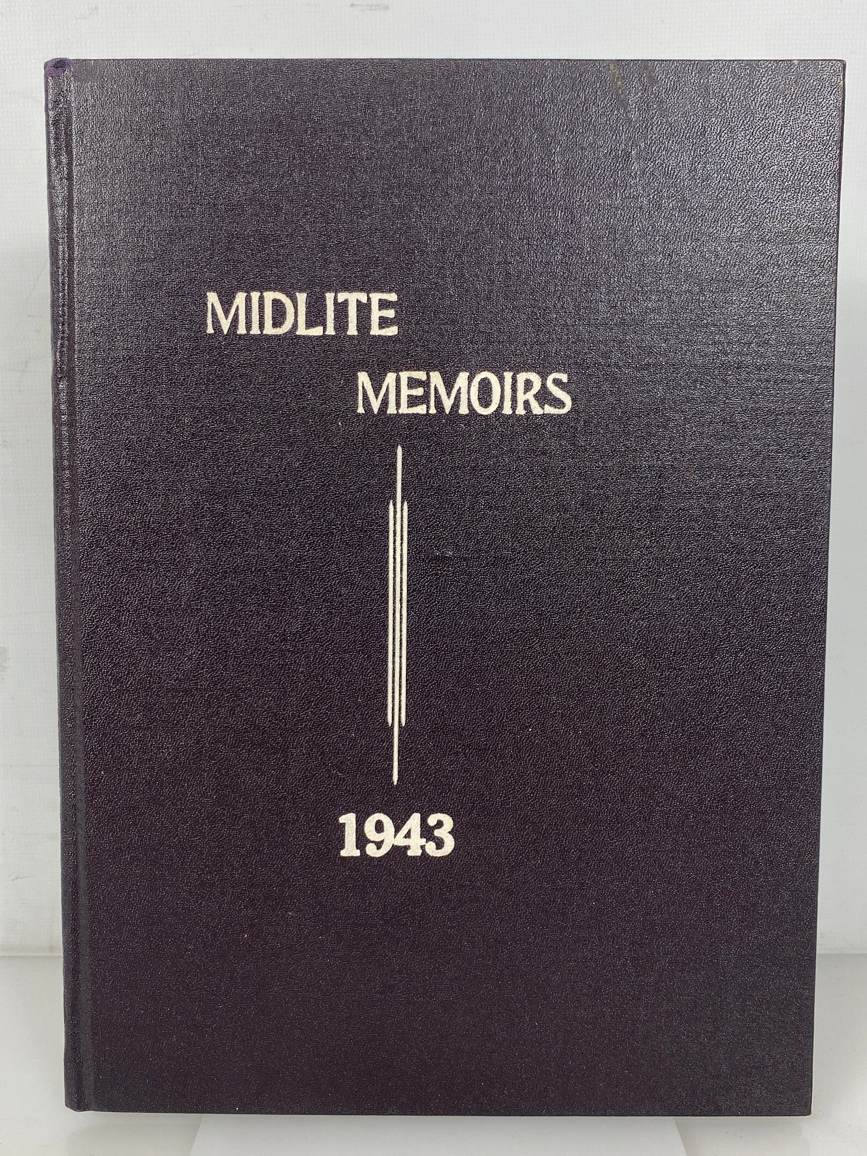 1943 Middletown Community High School Yearbook Illinois w Ephemera