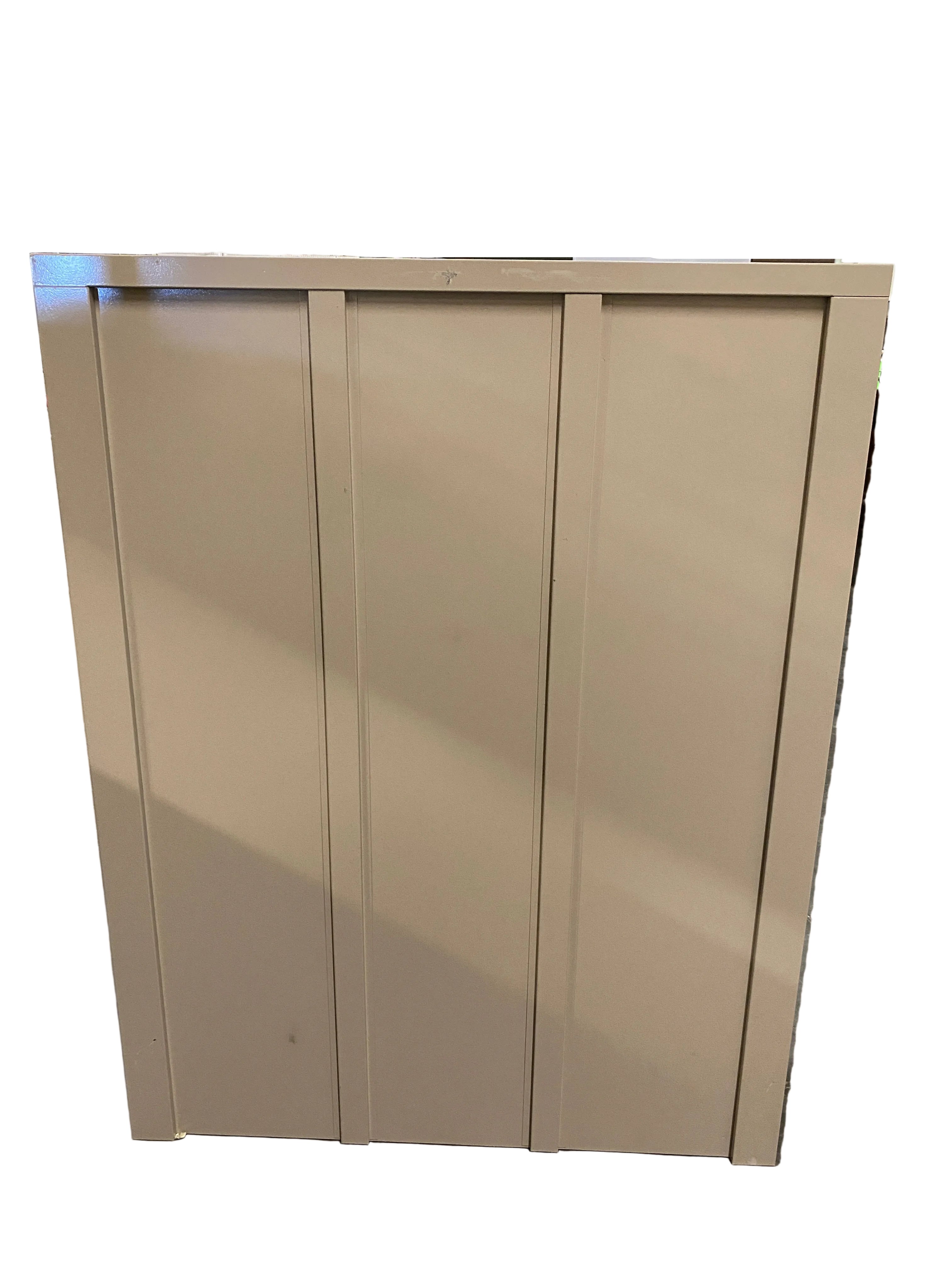 Steelcase Metal Cabinet With Sliding Glass Doors