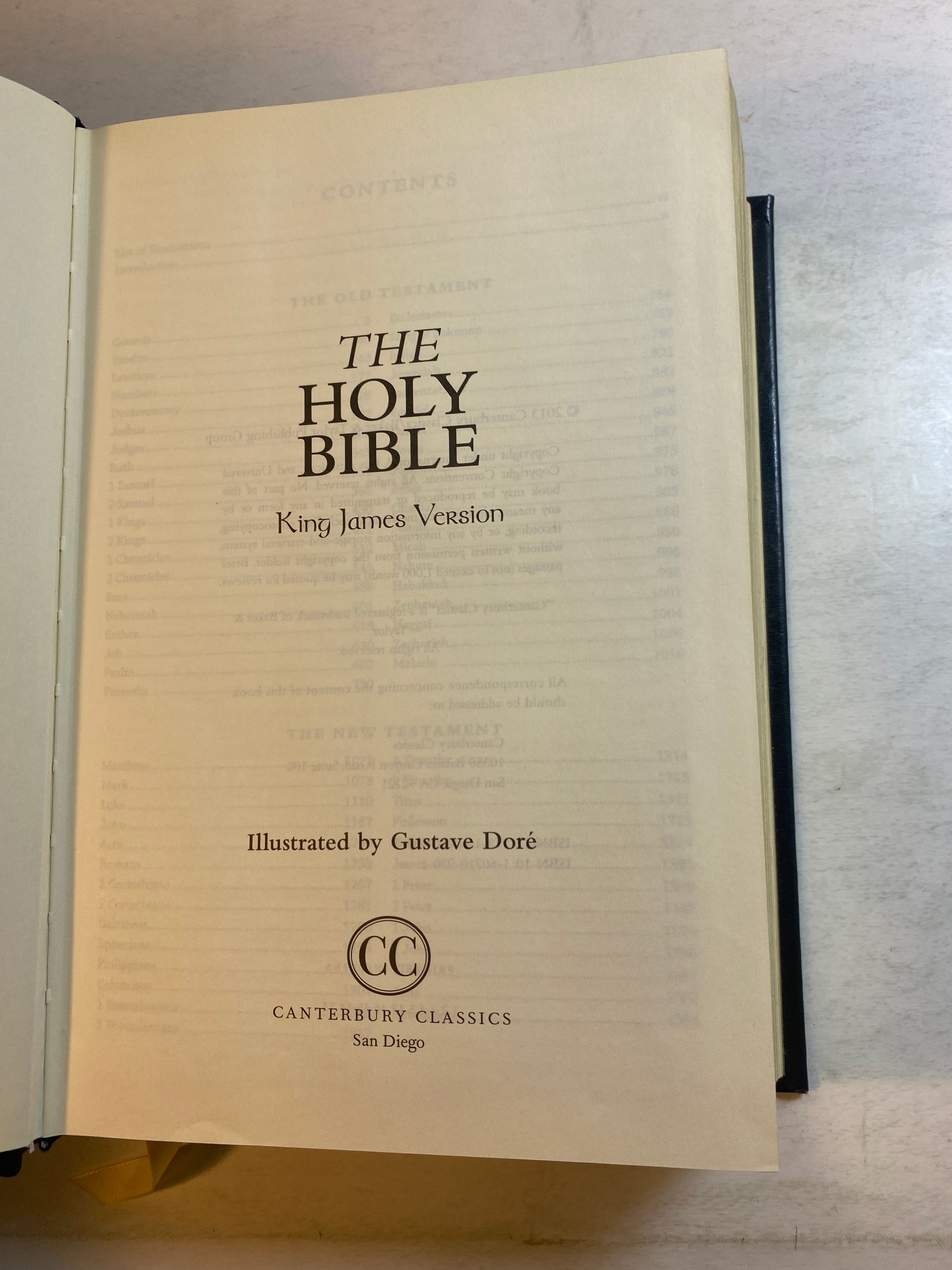 Holy Bible King James Version Canterbury Classics HC 2013